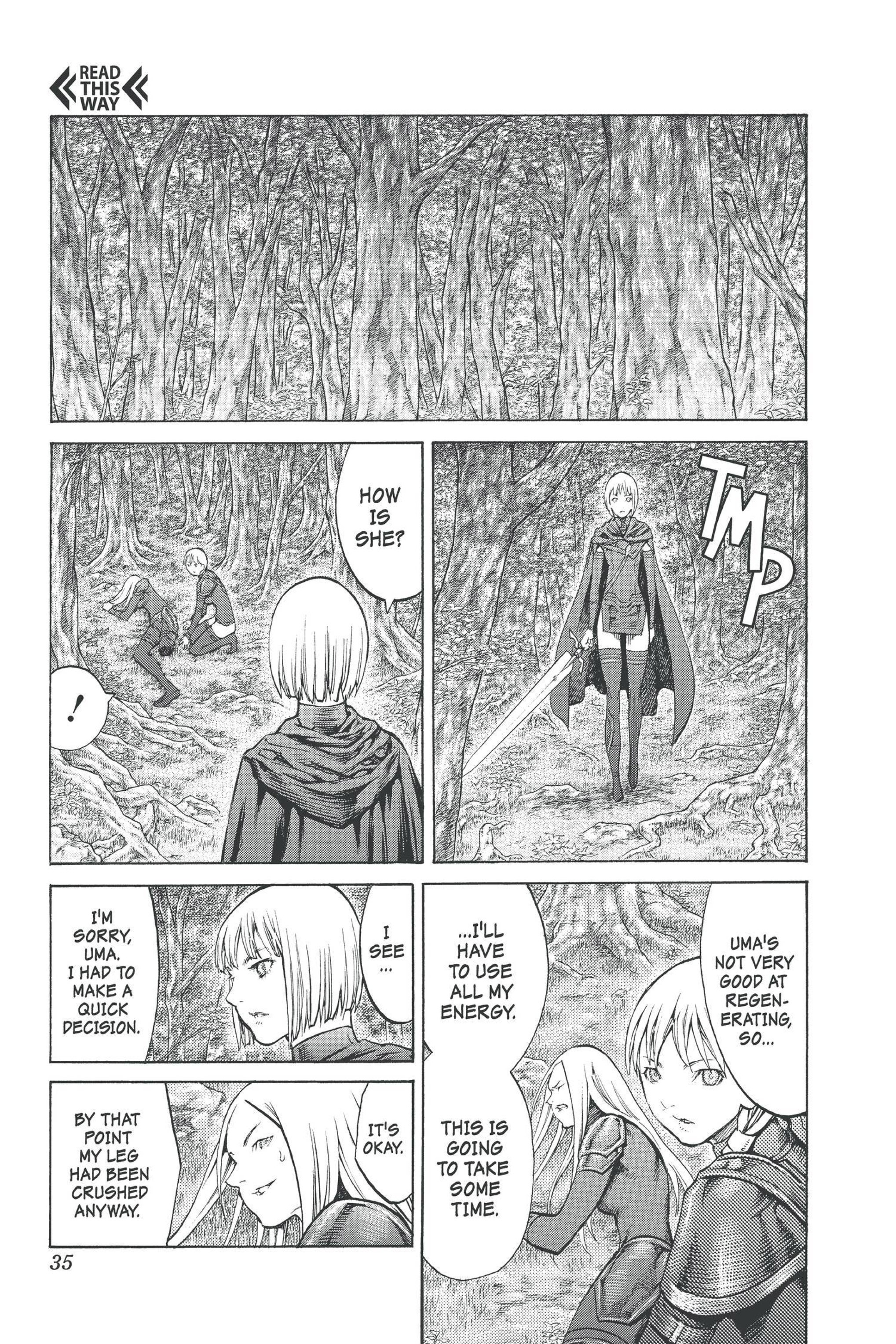 Read online Claymore comic -  Issue #17 - 35