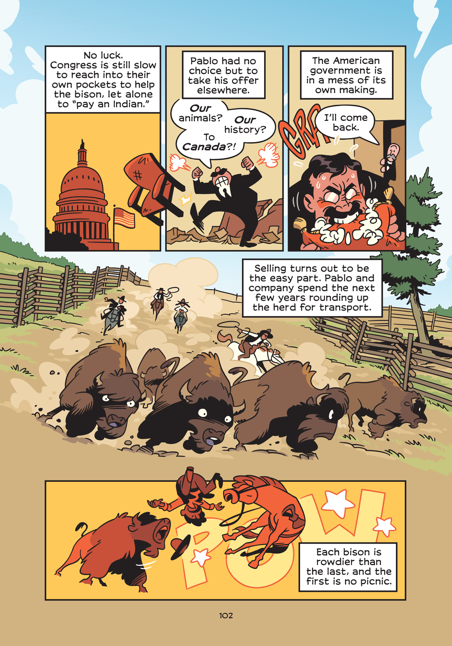 Read online History Comics comic -  Issue # The American Bison - The Buffalos Survival Tale - 108
