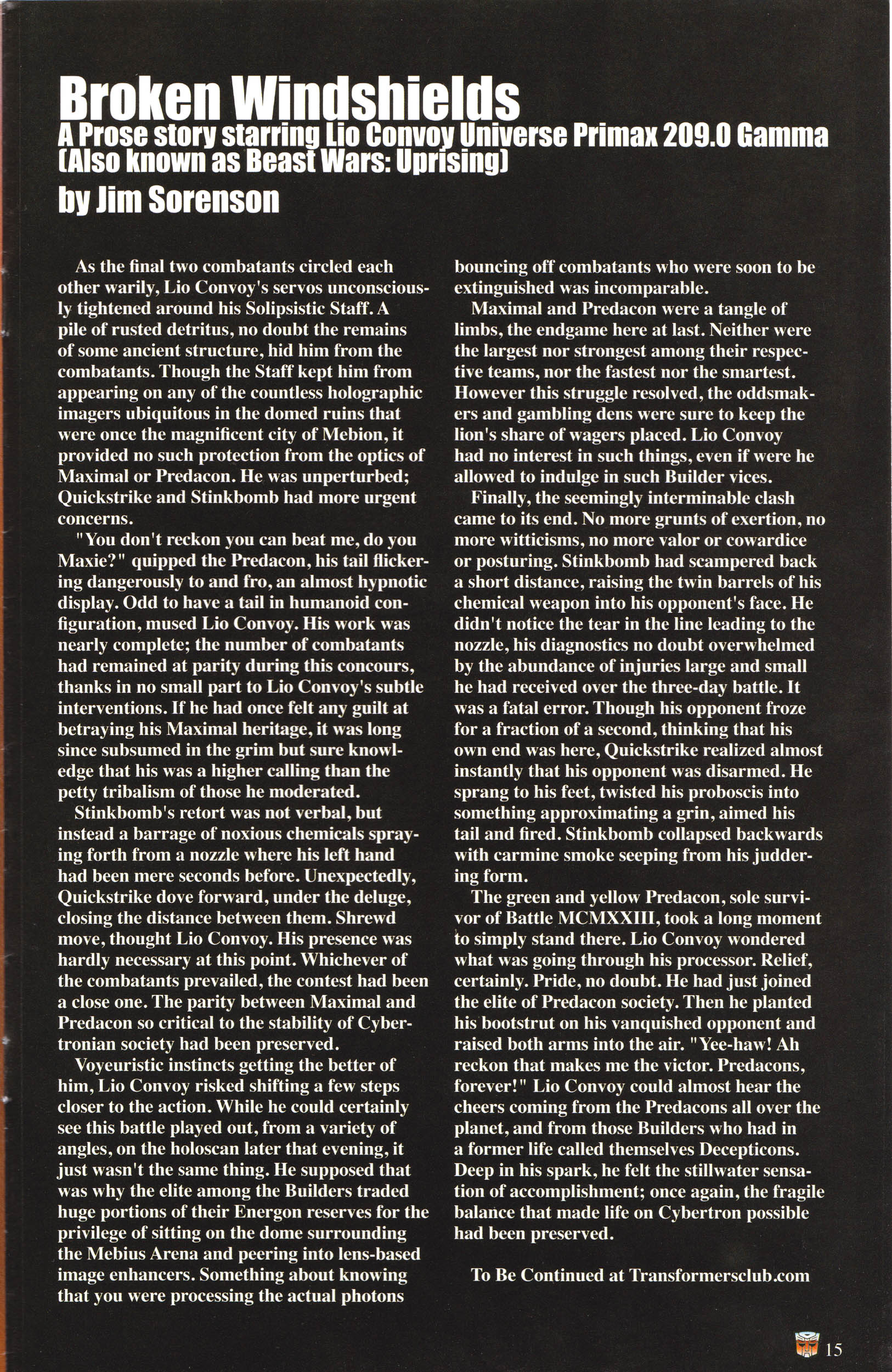 Read online Transformers: Collectors' Club comic -  Issue #61 - 15