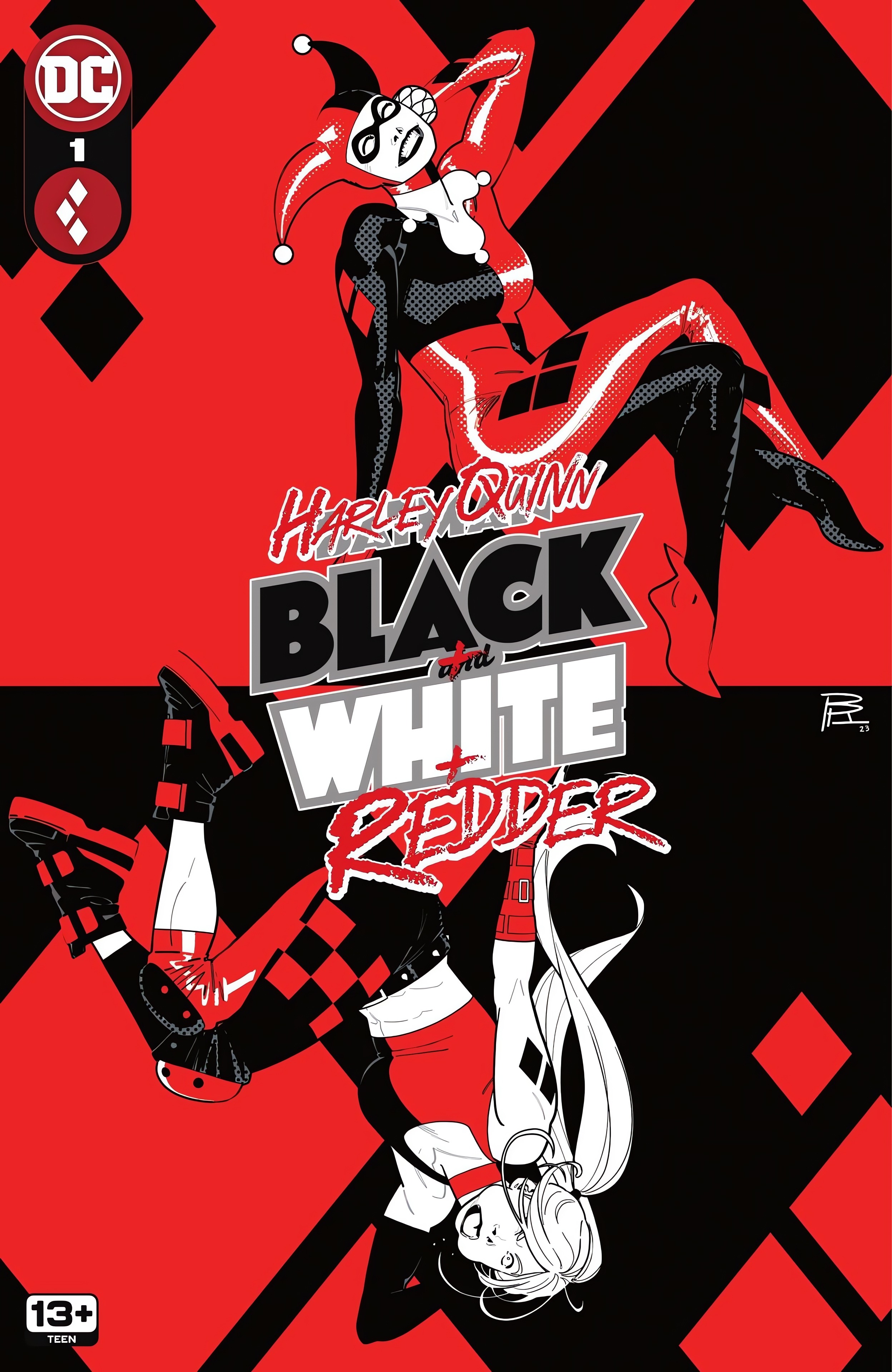 Read online Harley Quinn: Black   White   Redder comic -  Issue #1 - 1