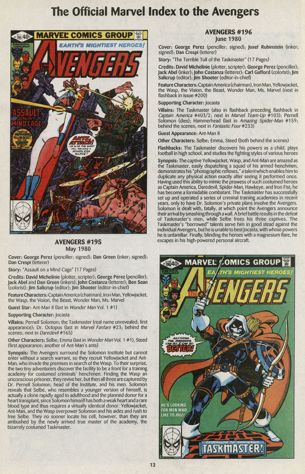 Read online The Official Marvel Index to the Avengers comic -  Issue #4 - 15
