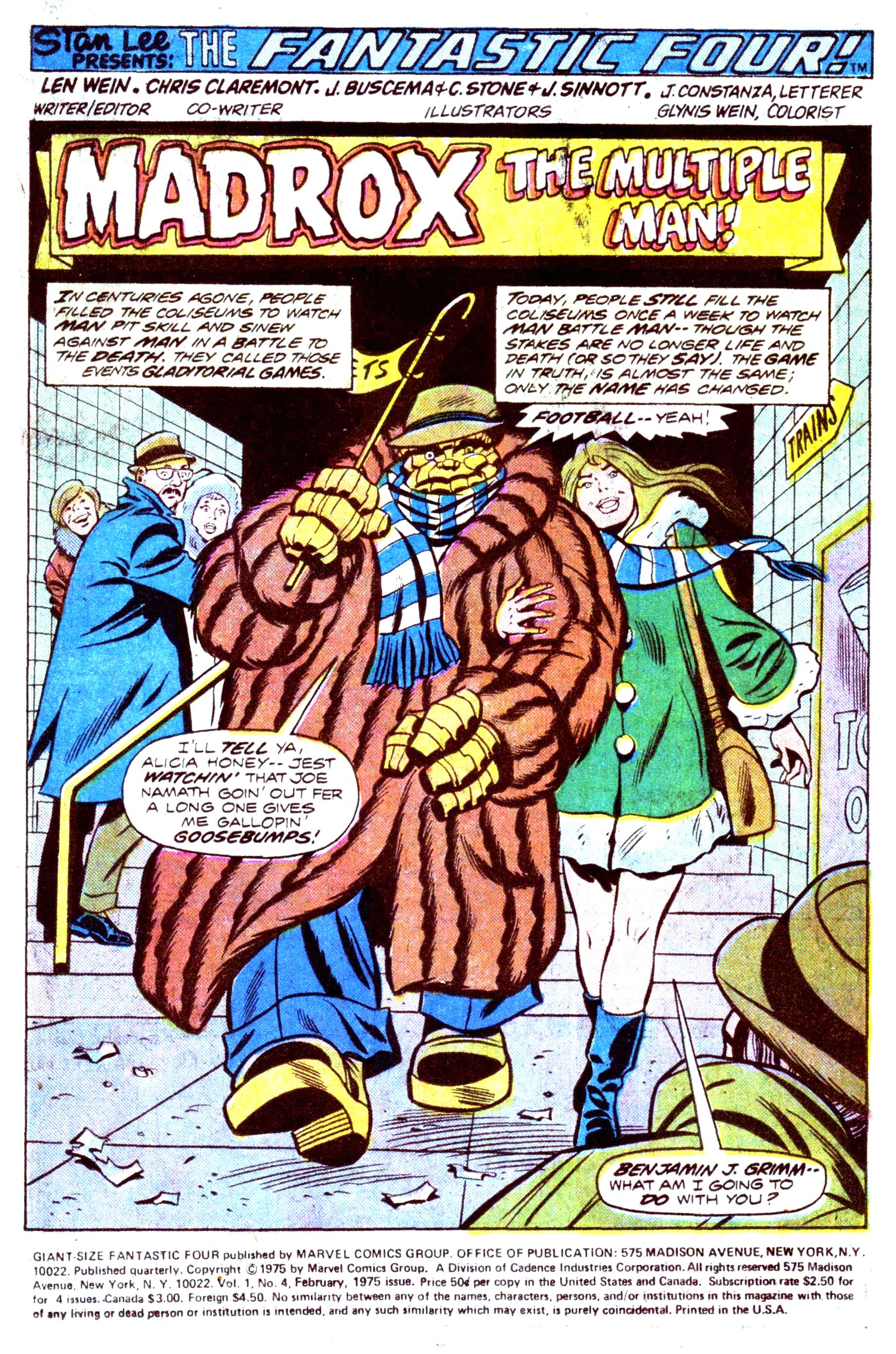 Read online Giant-Size Fantastic Four comic -  Issue #4 - 3