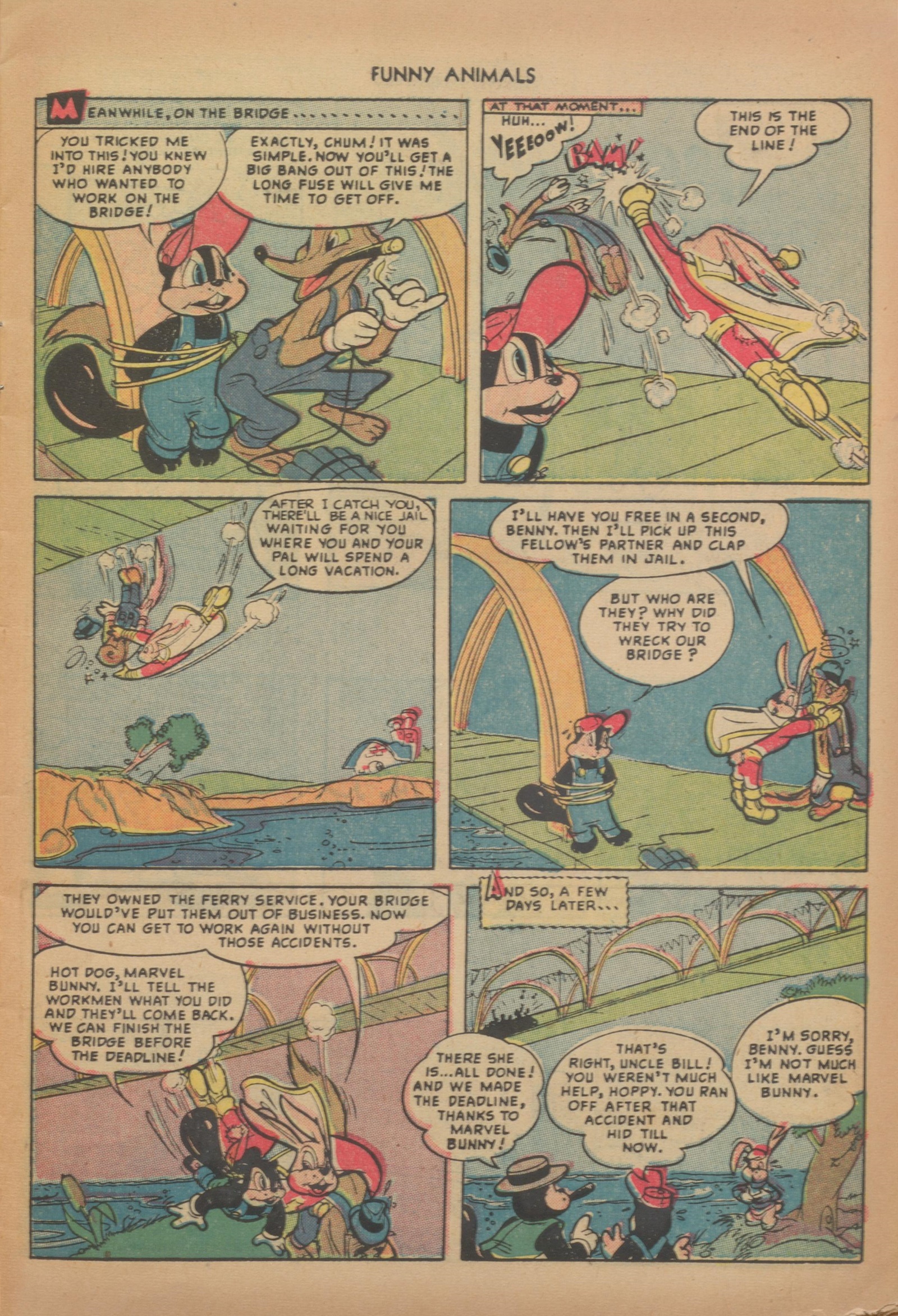 Read online Fawcett's Funny Animals comic -  Issue #64 - 9