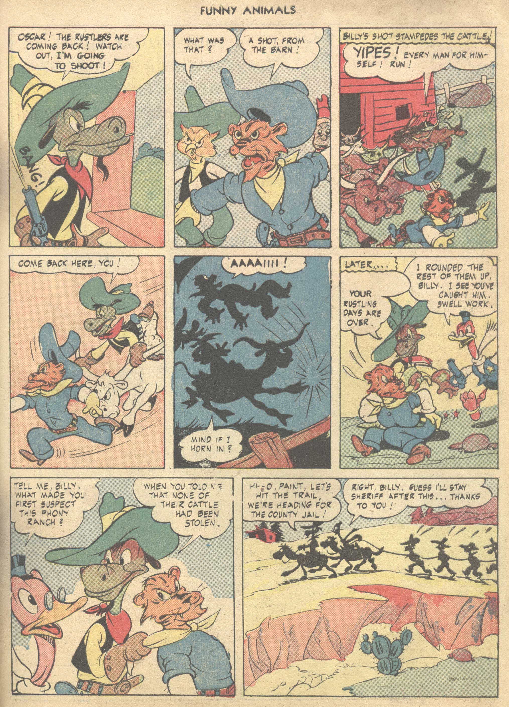 Read online Fawcett's Funny Animals comic -  Issue #37 - 39