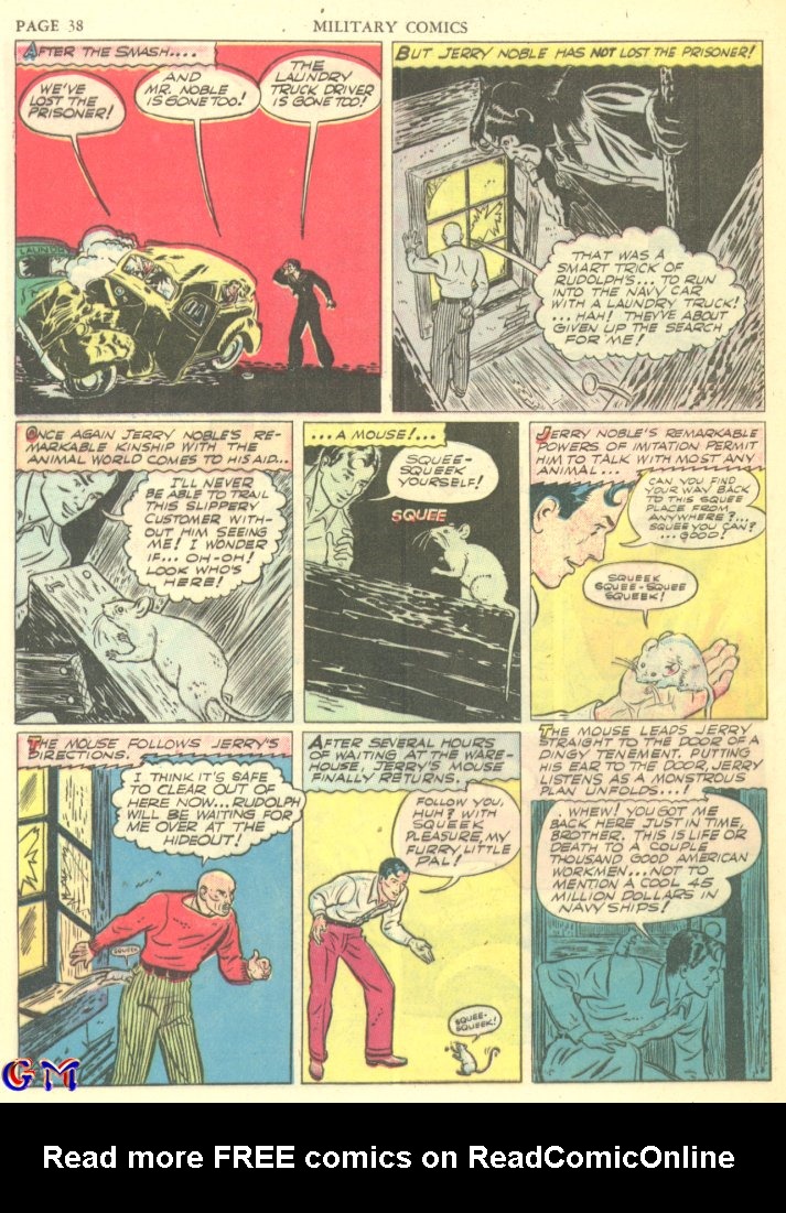 Read online Military Comics comic -  Issue #7 - 40