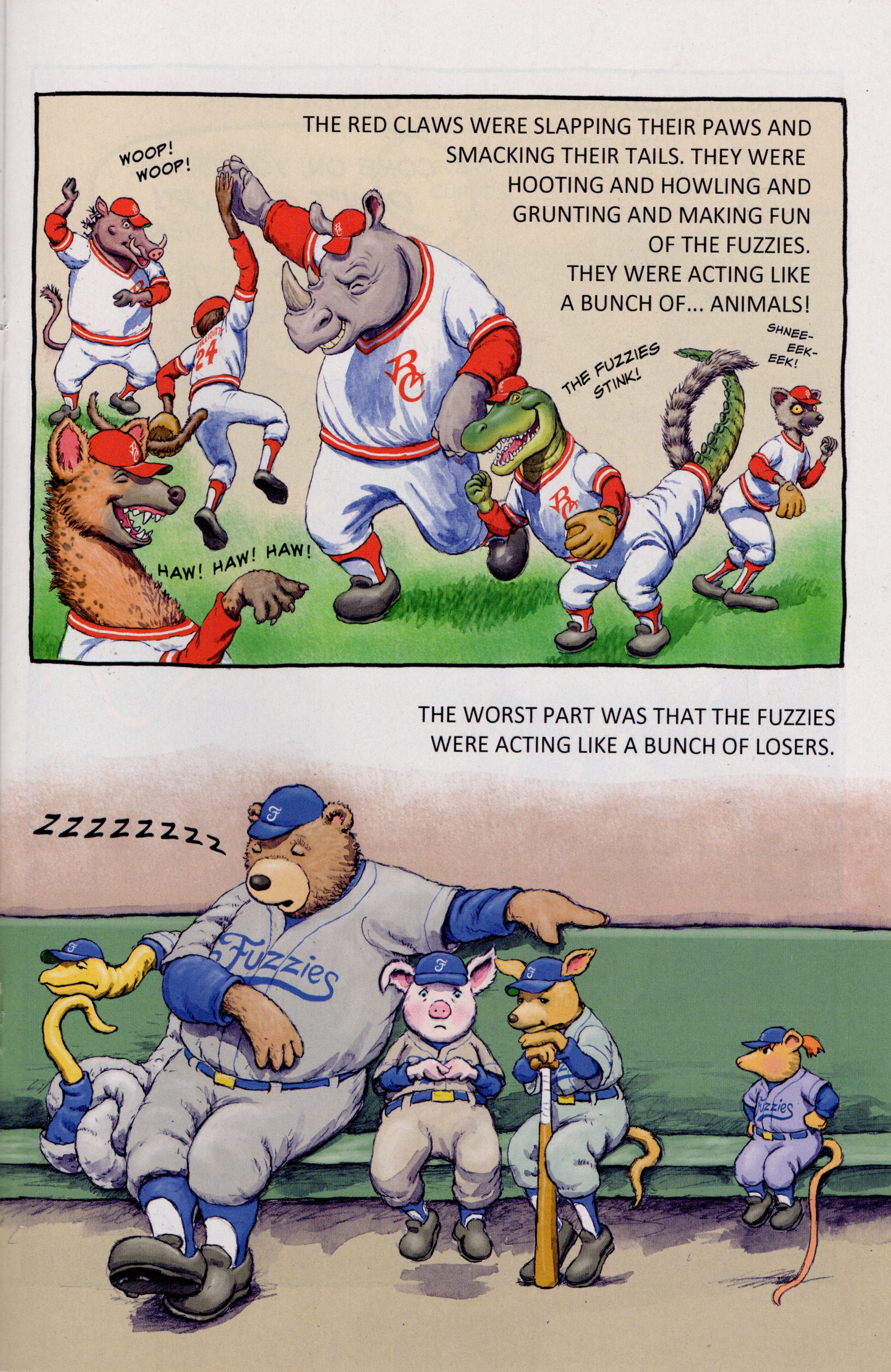 Read online Free Comic Book Day 2022 comic -  Issue # Papercutz Fuzzy Baseball - 13