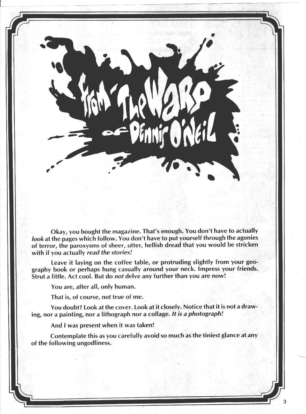 Read online Bizarre Adventures comic -  Issue #33 - 3