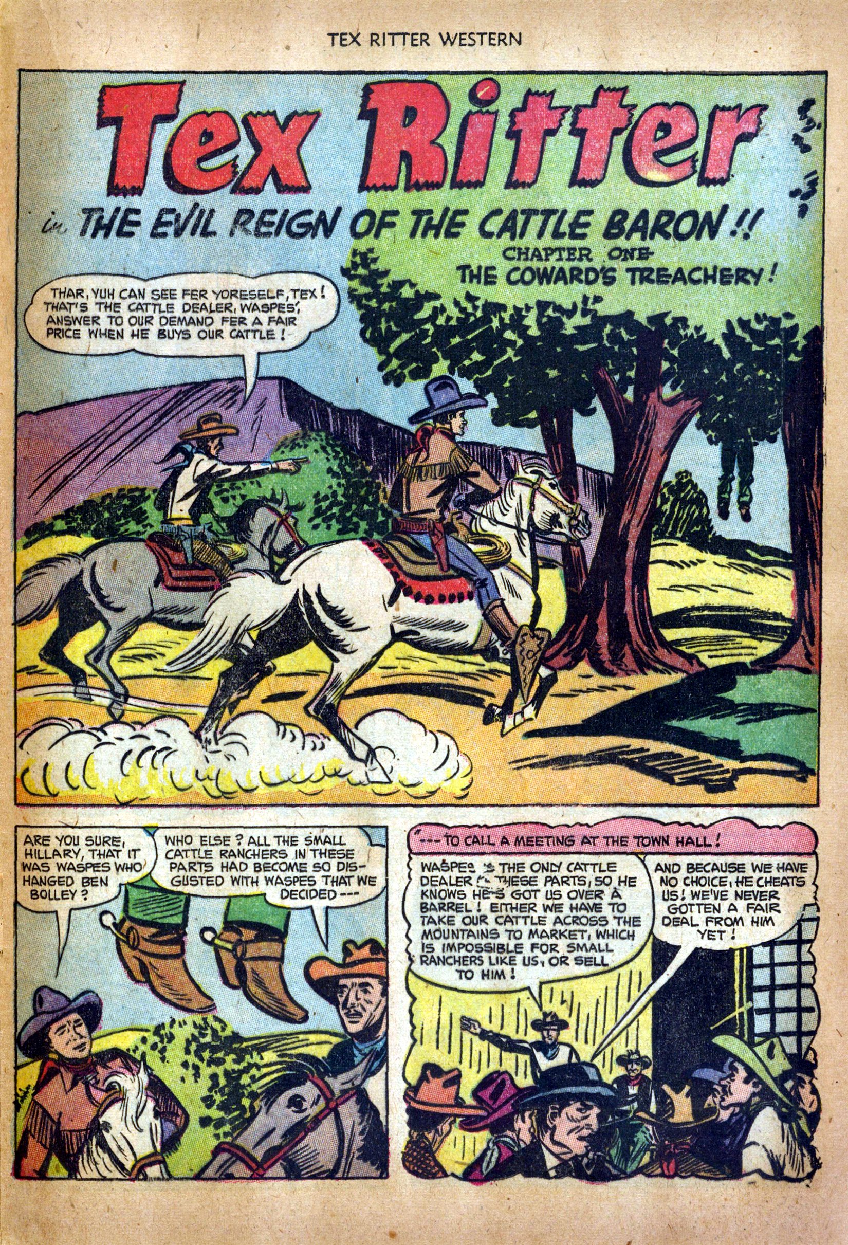 Read online Tex Ritter Western comic -  Issue #17 - 21