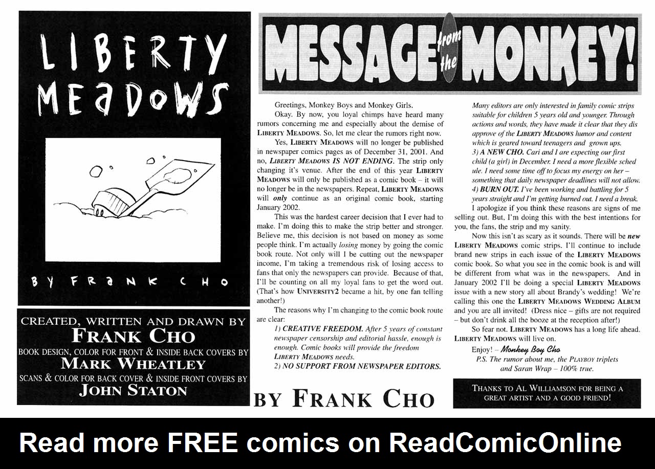 Read online Liberty Meadows comic -  Issue #23 - 29