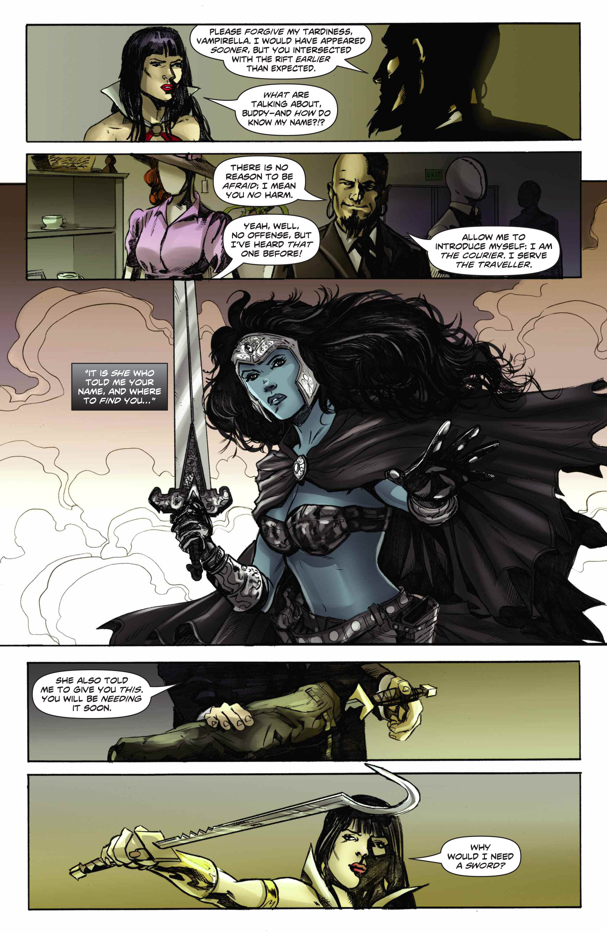 Read online Swords of Sorrow: Vampirella & Jennifer Blood comic -  Issue #1 - 16