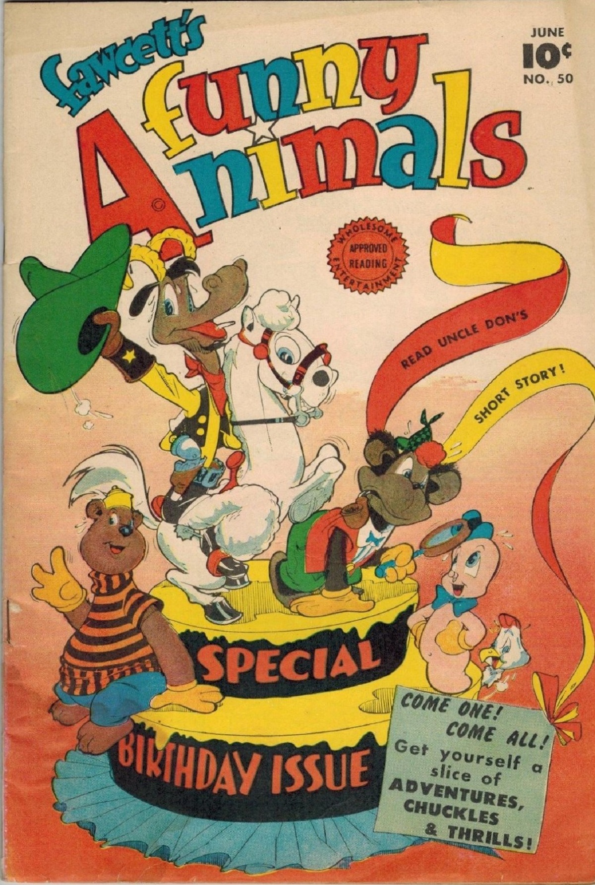 Read online Fawcett's Funny Animals comic -  Issue #50 - 1