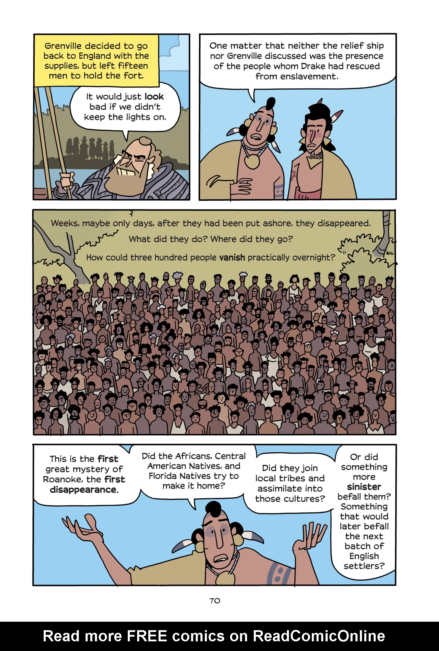 Read online History Comics comic -  Issue # The Roanoke Colony - Americas First Mystery - 76