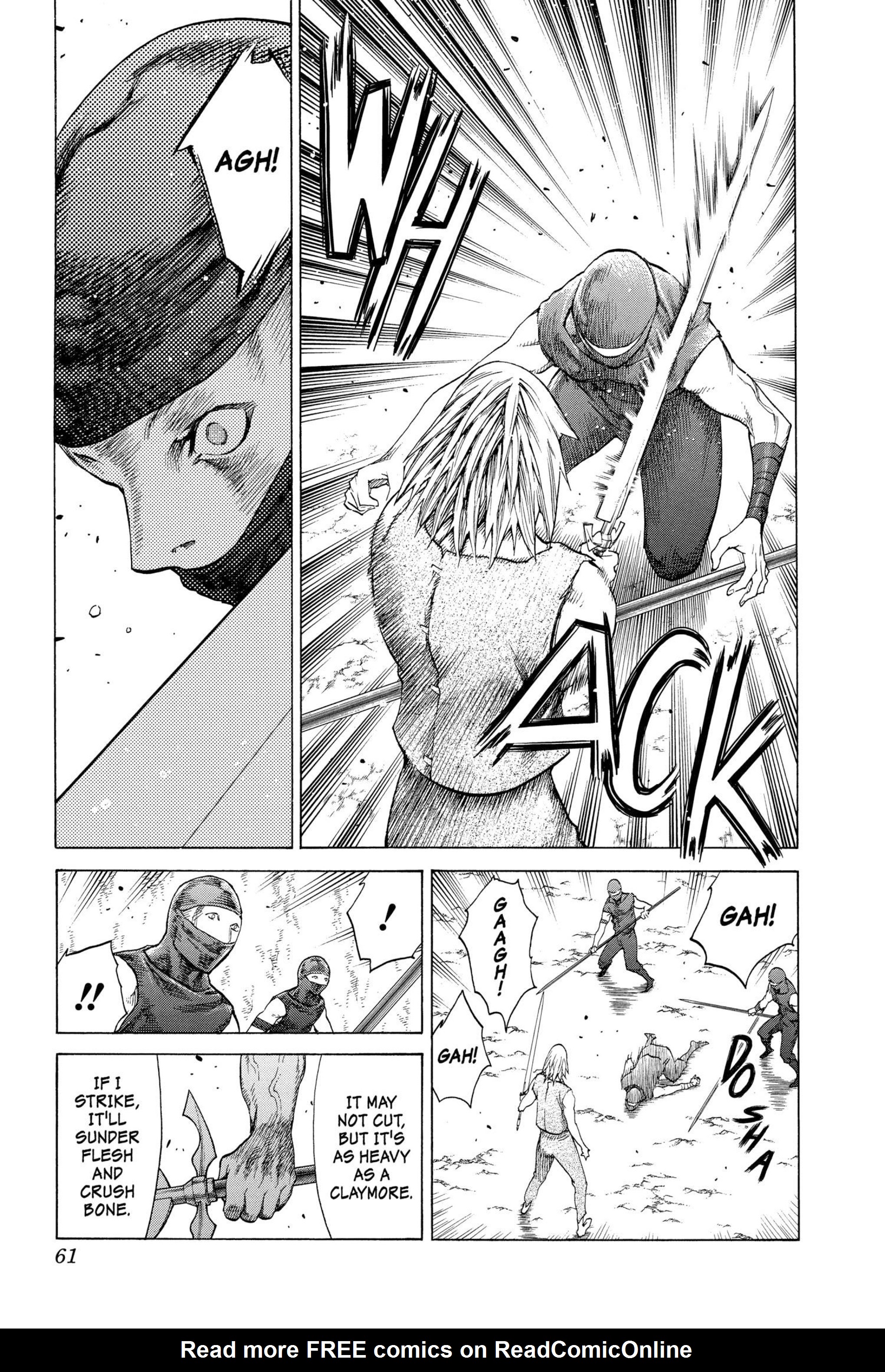 Read online Claymore comic -  Issue #21 - 56