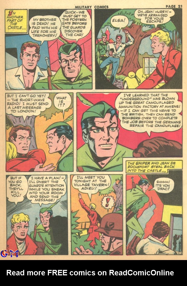 Read online Military Comics comic -  Issue #17 - 23