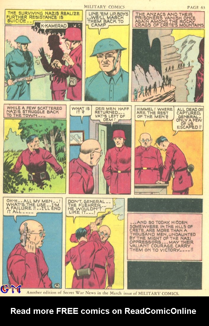 Read online Military Comics comic -  Issue #7 - 65