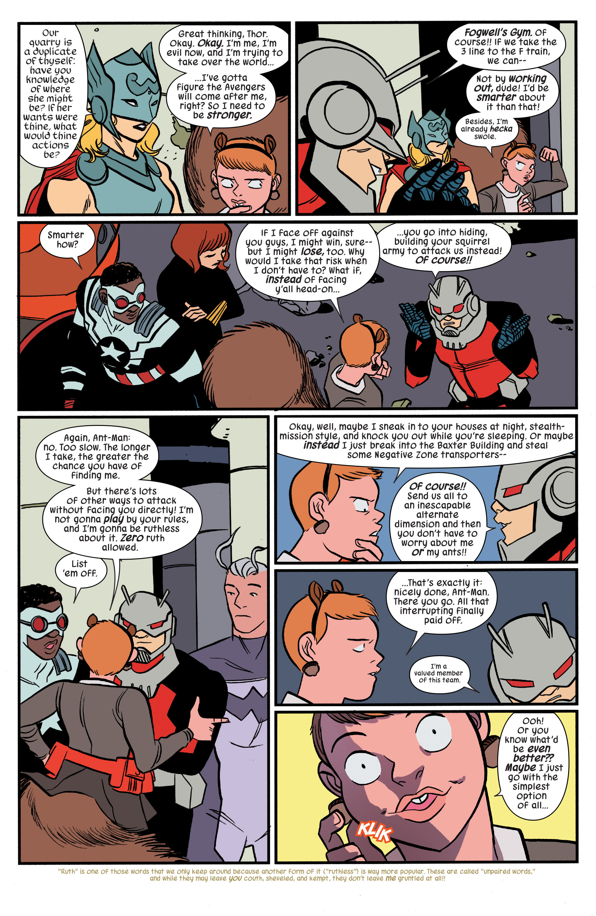 Read online The Unbeatable Squirrel Girl Beats Up the Marvel Universe comic -  Issue # TPB - 57