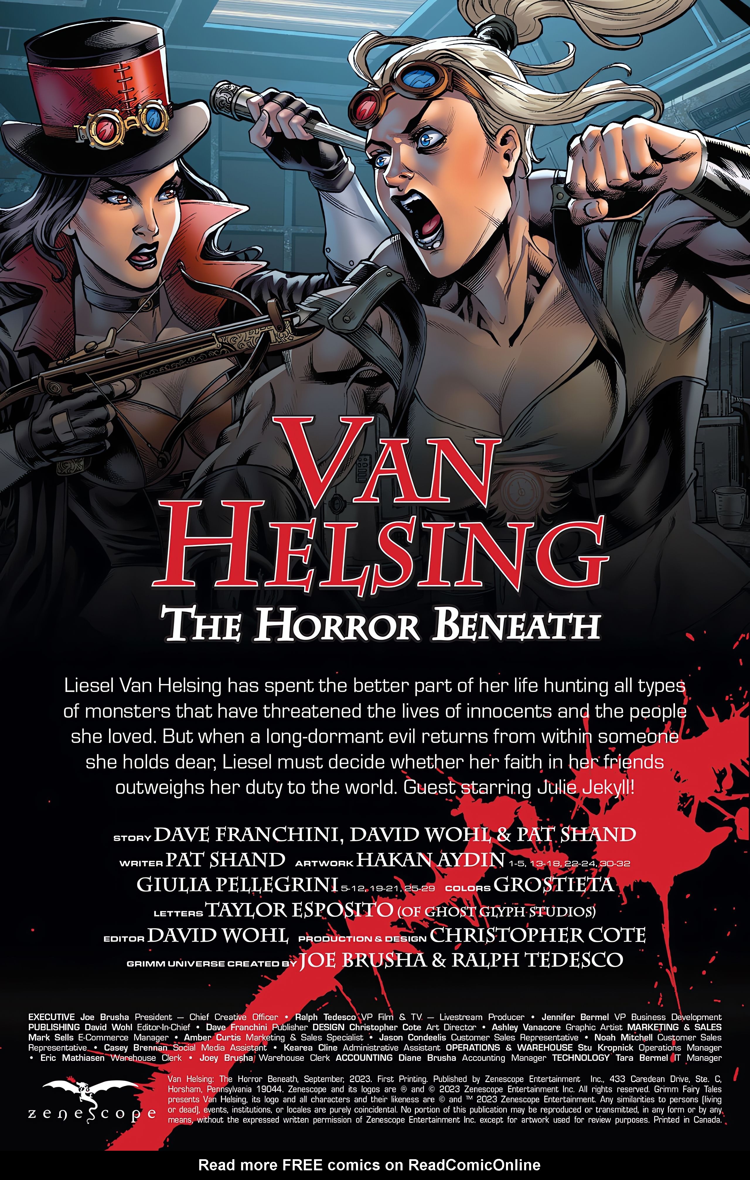 Read online Van Helsing: The Horror Beneath comic -  Issue # Full - 2