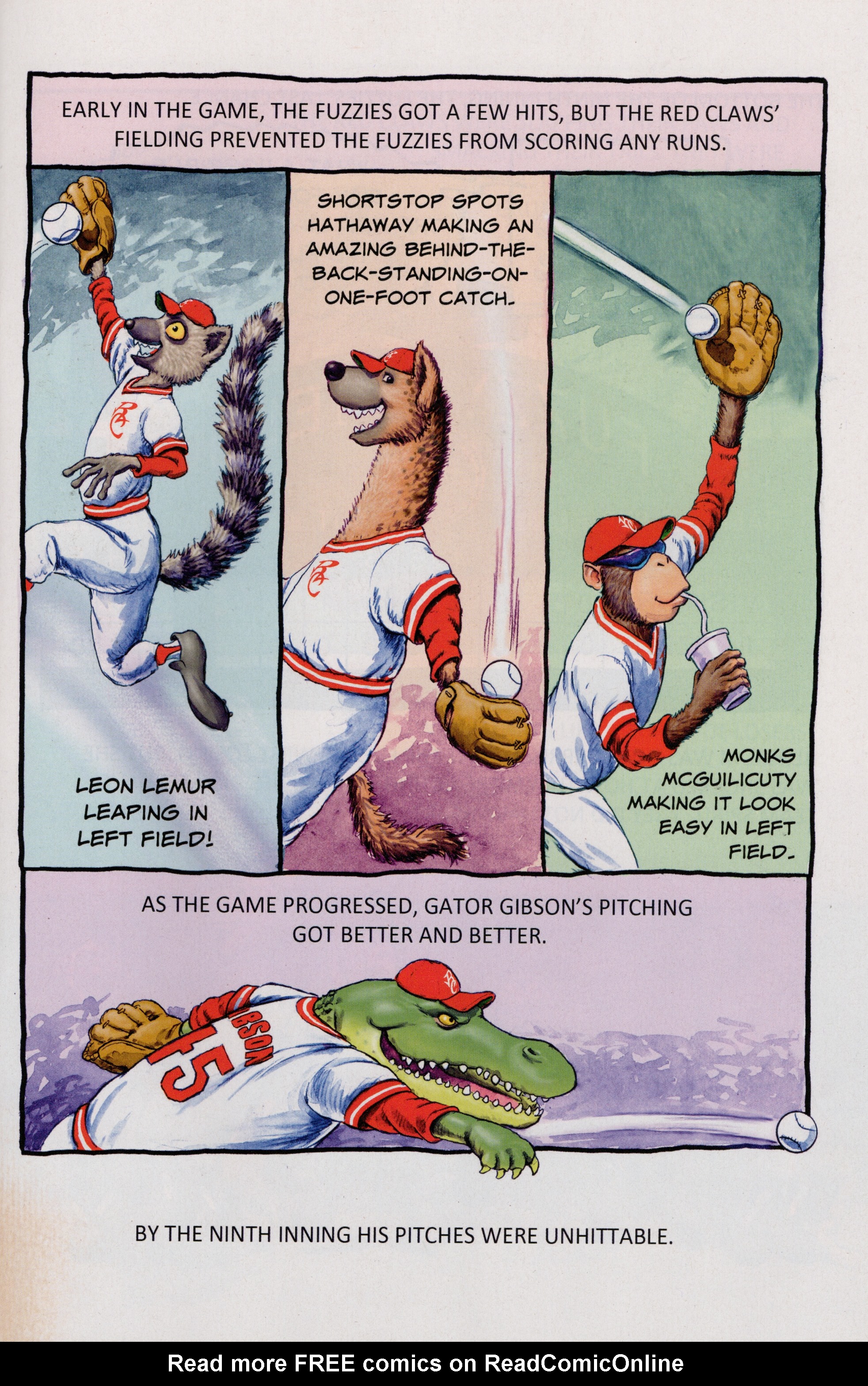 Read online Free Comic Book Day 2022 comic -  Issue # Papercutz Fuzzy Baseball - 11