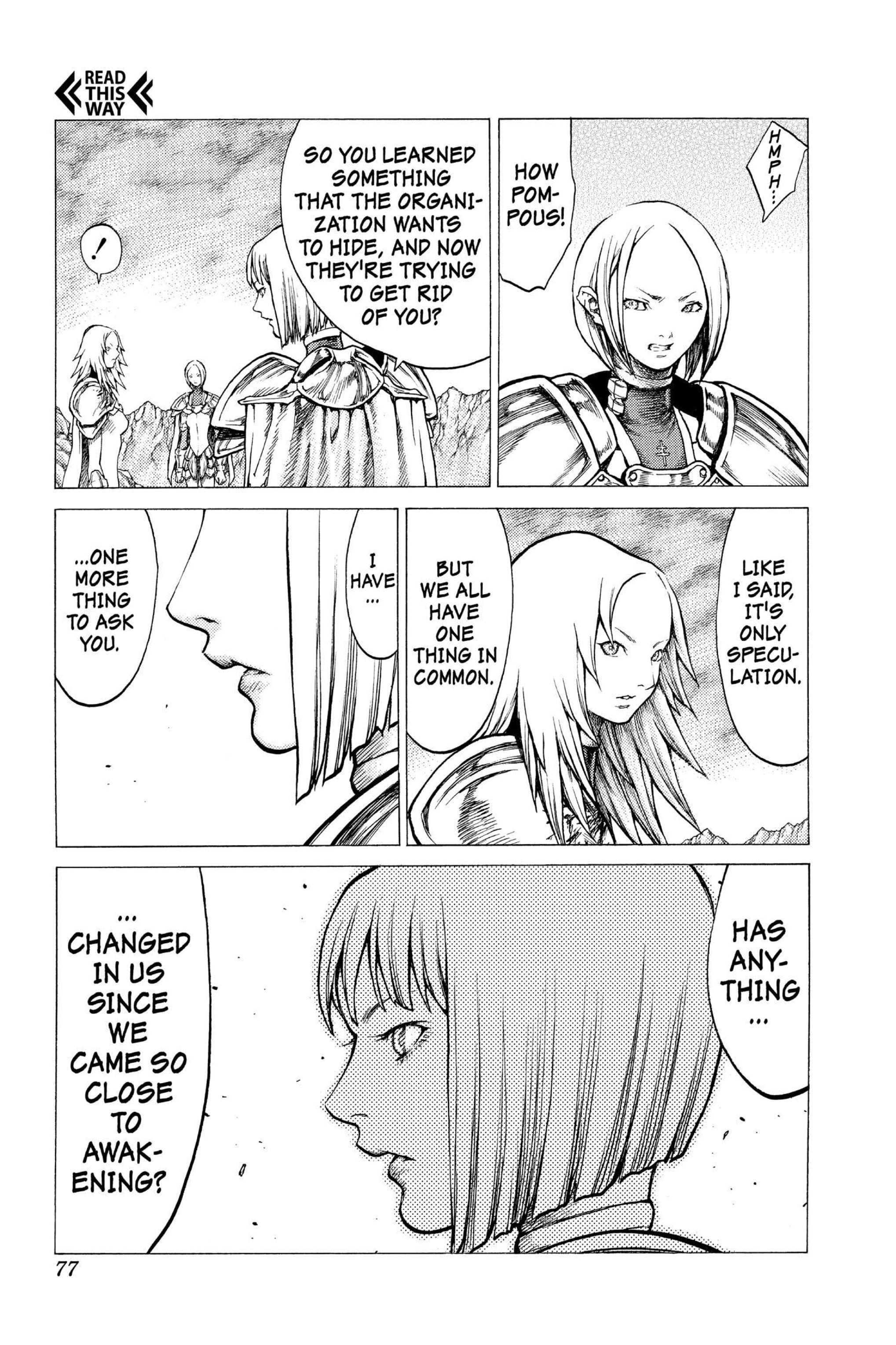 Read online Claymore comic -  Issue #6 - 73