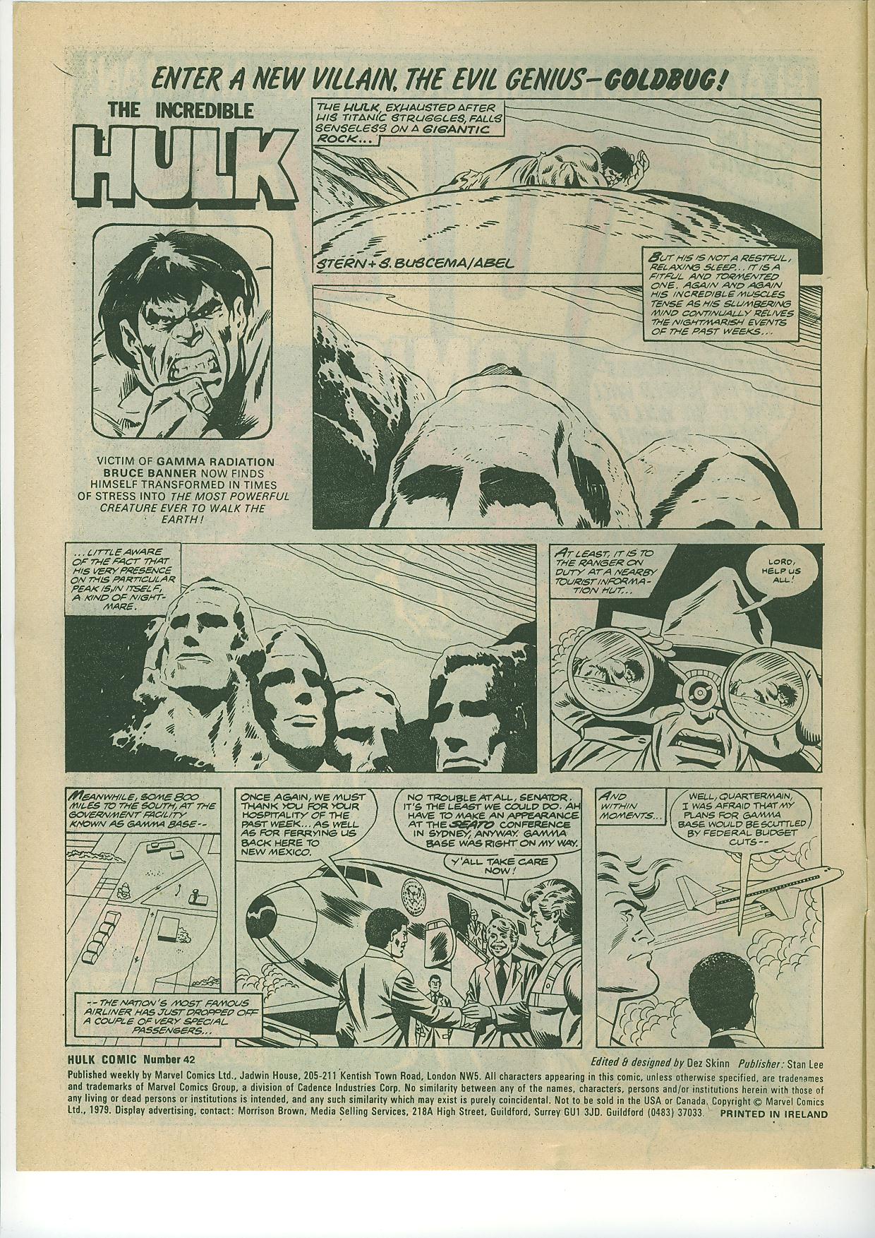 Read online Hulk Comic comic -  Issue #42 - 2