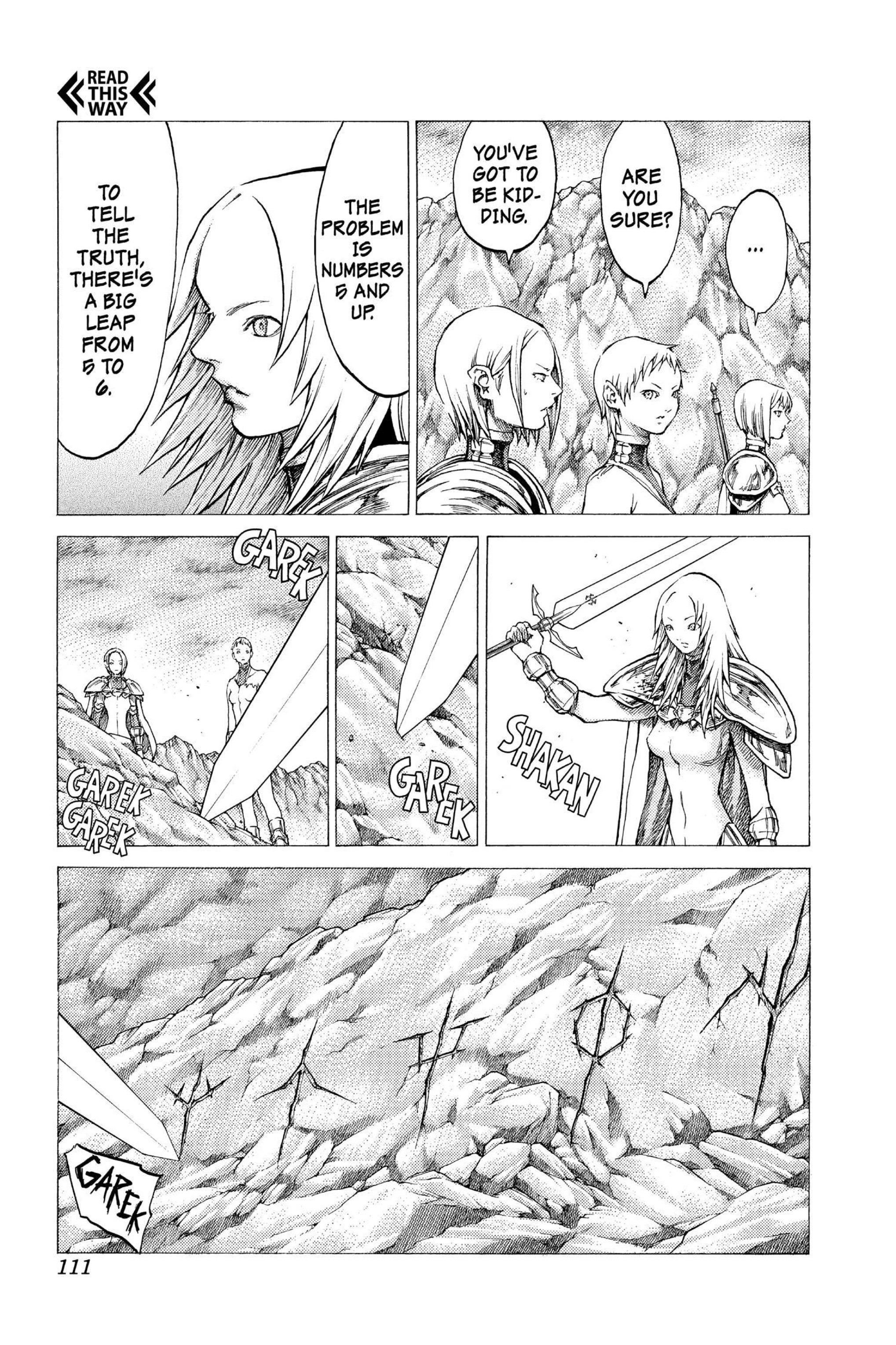 Read online Claymore comic -  Issue #6 - 105