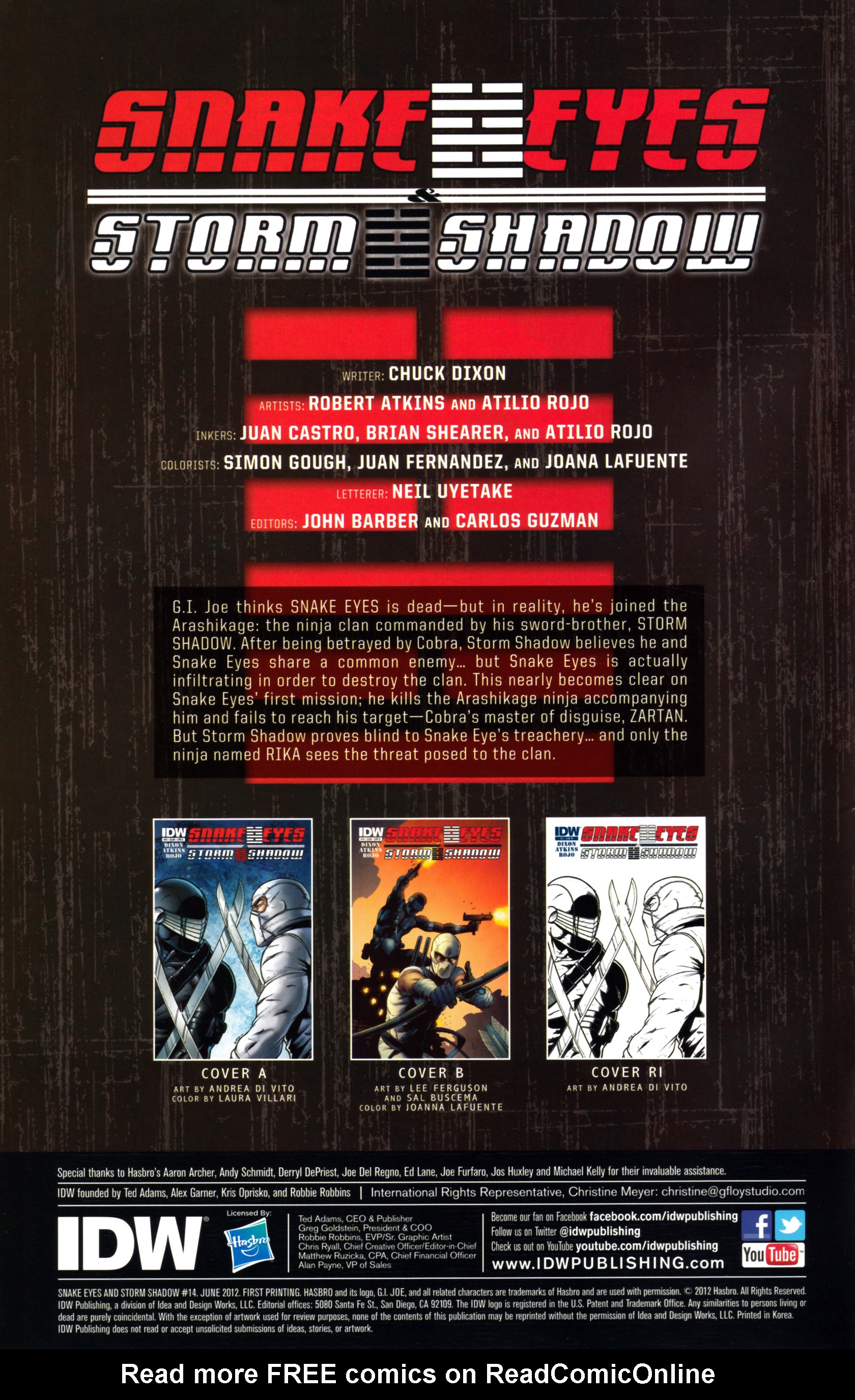 Read online Snake Eyes and Storm Shadow comic -  Issue #14 - 3