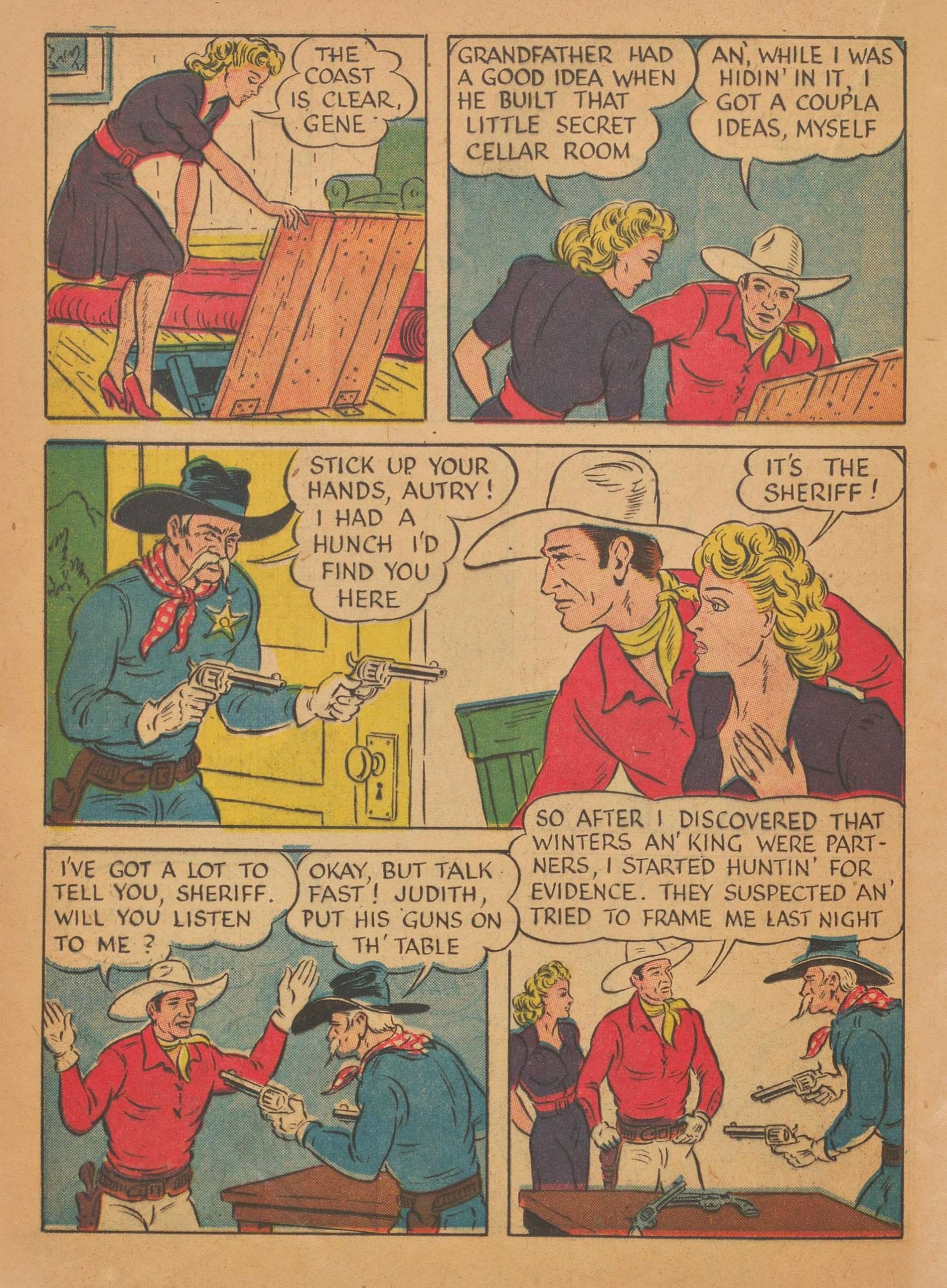 Read online Gene Autry Comics comic -  Issue #6 - 36