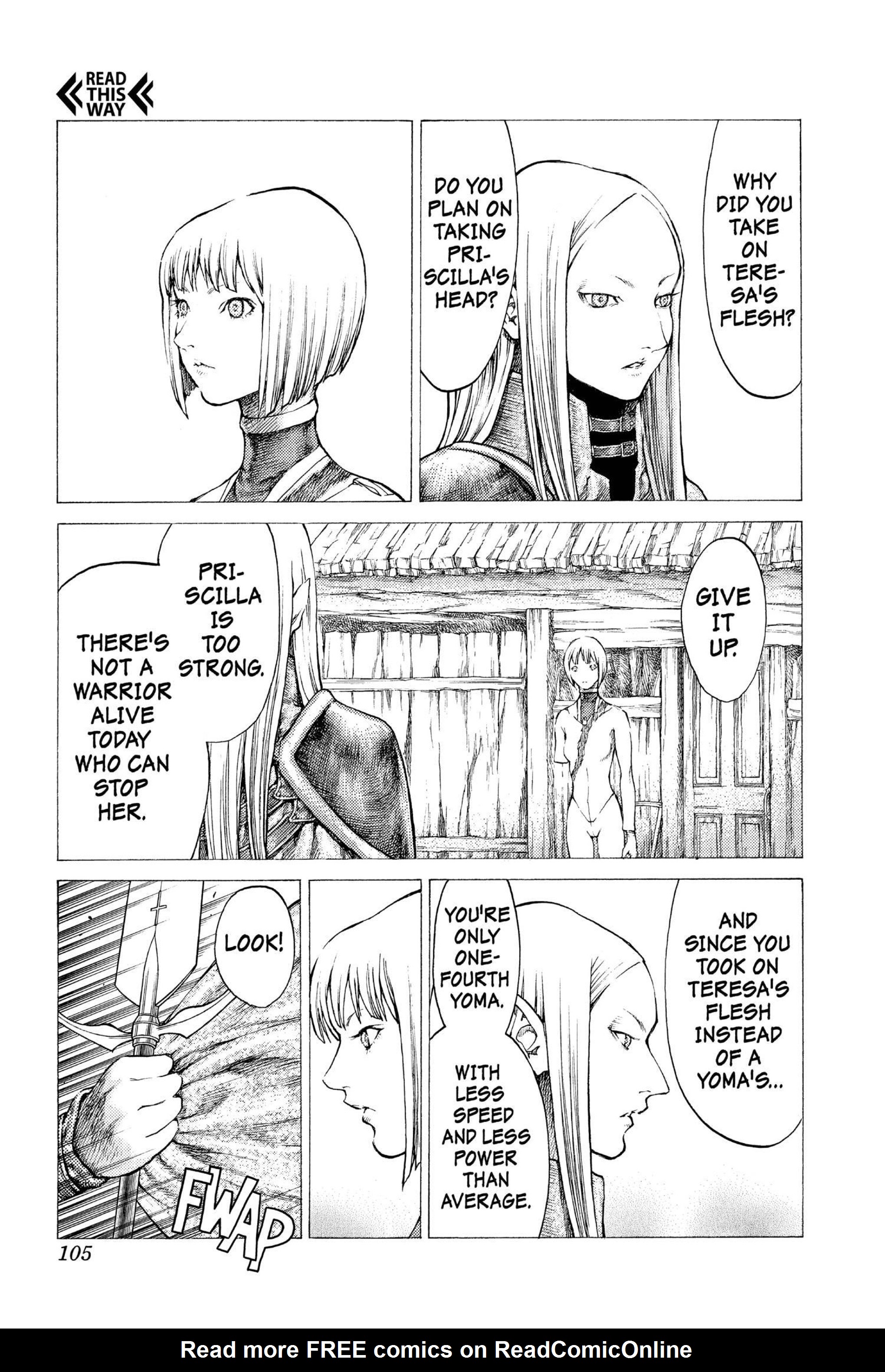 Read online Claymore comic -  Issue #7 - 98