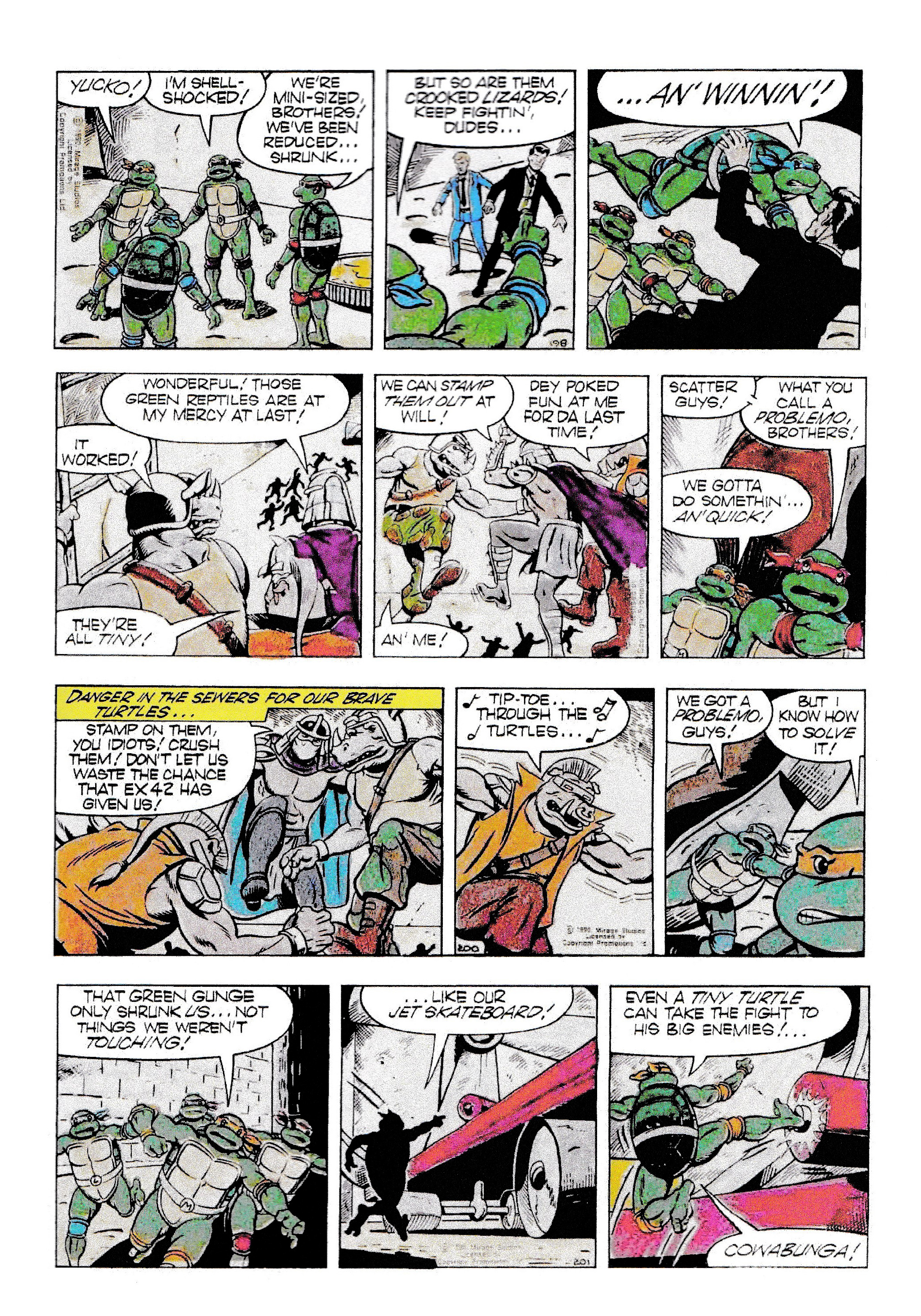 Read online Teenage Mutant Ninja Turtles: Complete Newspaper Daily Comic Strip Collection comic -  Issue # TPB 1 - 58