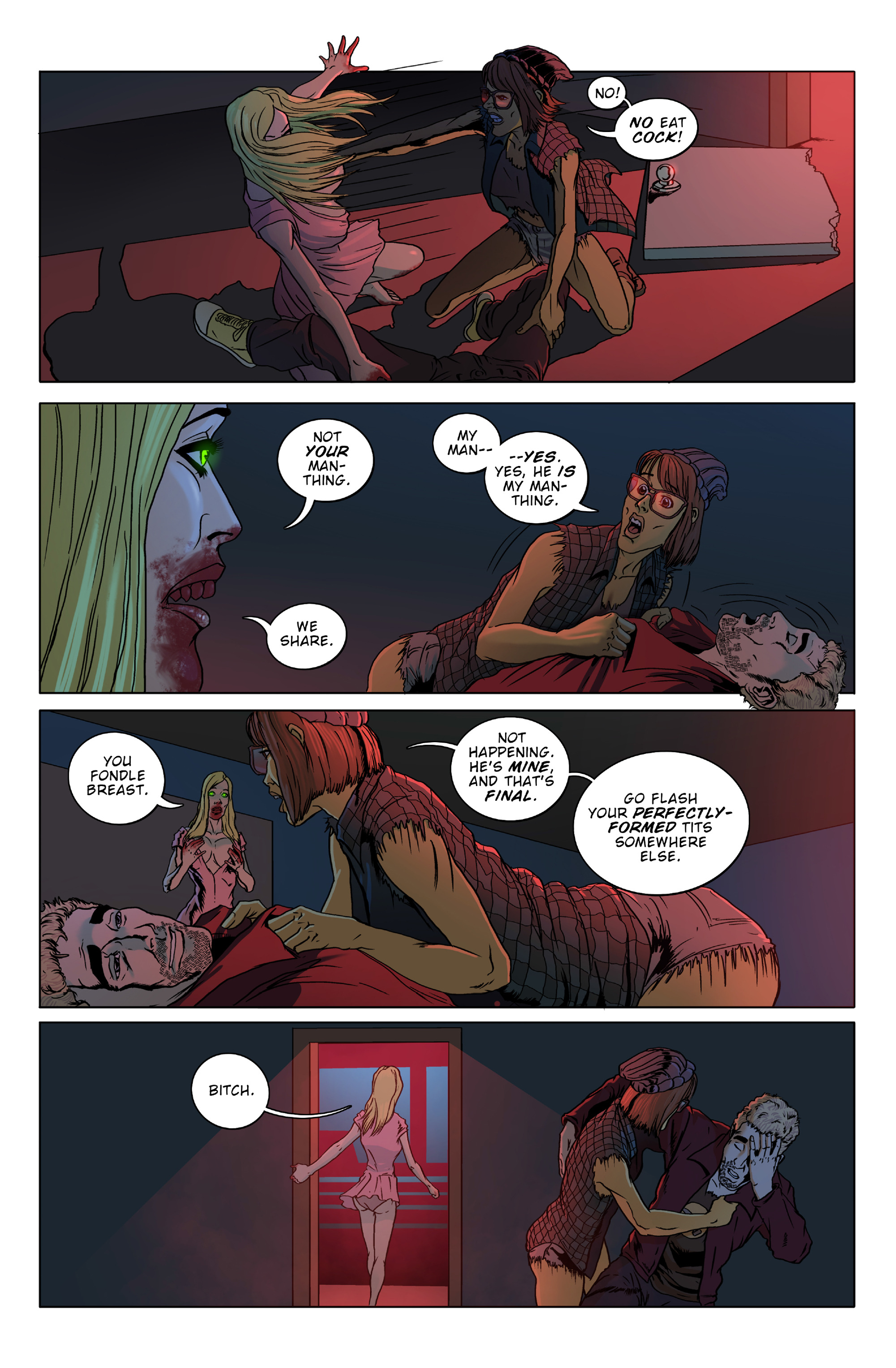 Read online Lesbian Zombies from Outer Space comic -  Issue #2 - 25