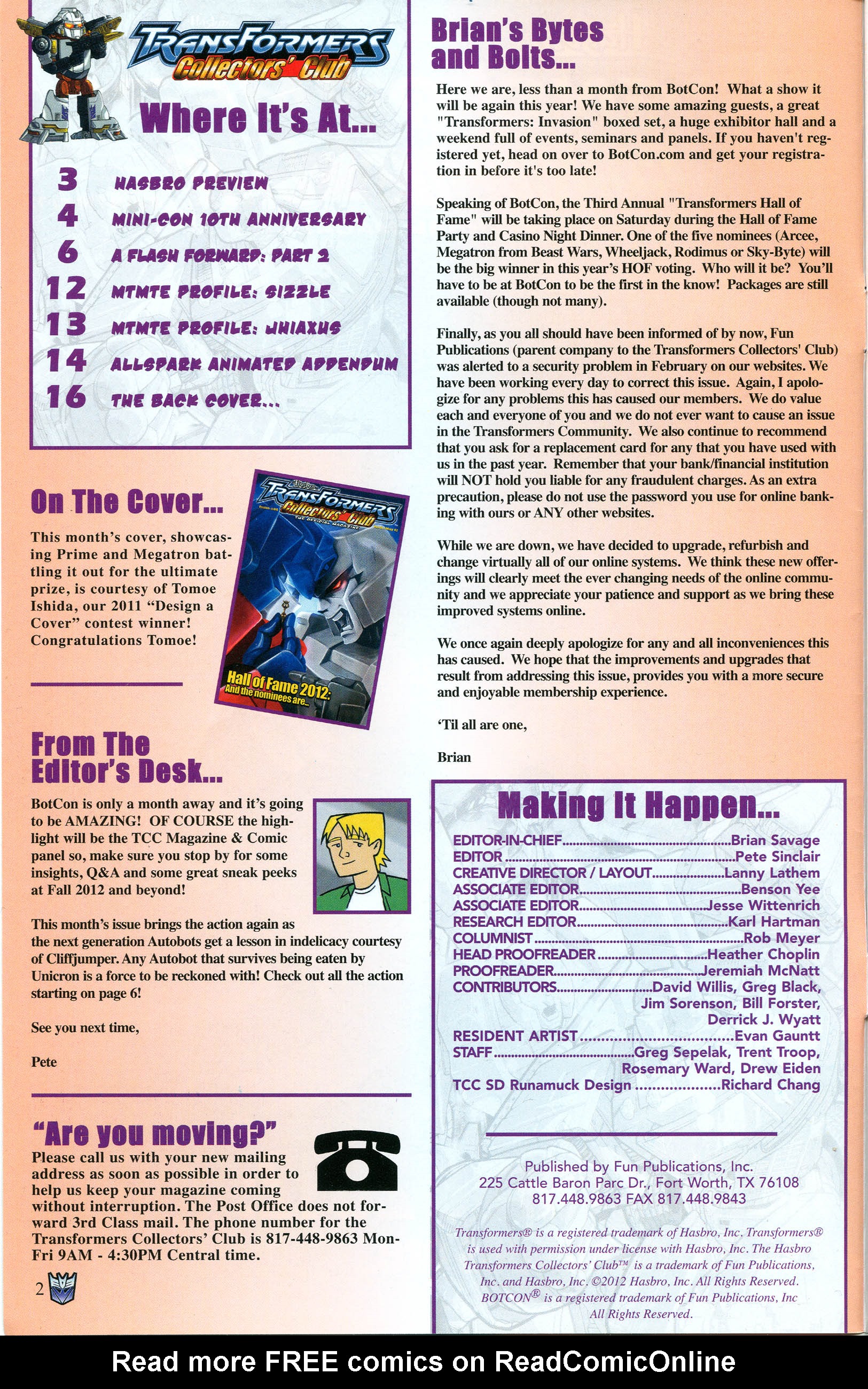 Read online Transformers: Collectors' Club comic -  Issue #44 - 2