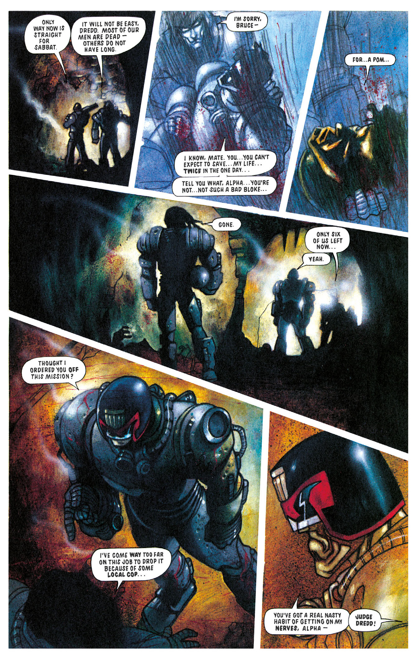 Read online Essential Judge Dredd: Judgement Day comic -  Issue # TPB - 116
