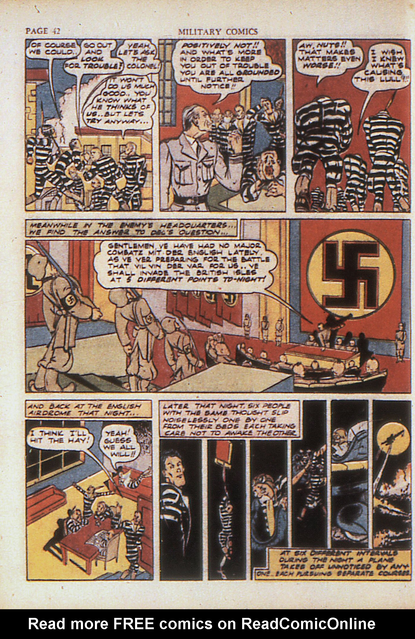 Read online Military Comics comic -  Issue #4 - 44