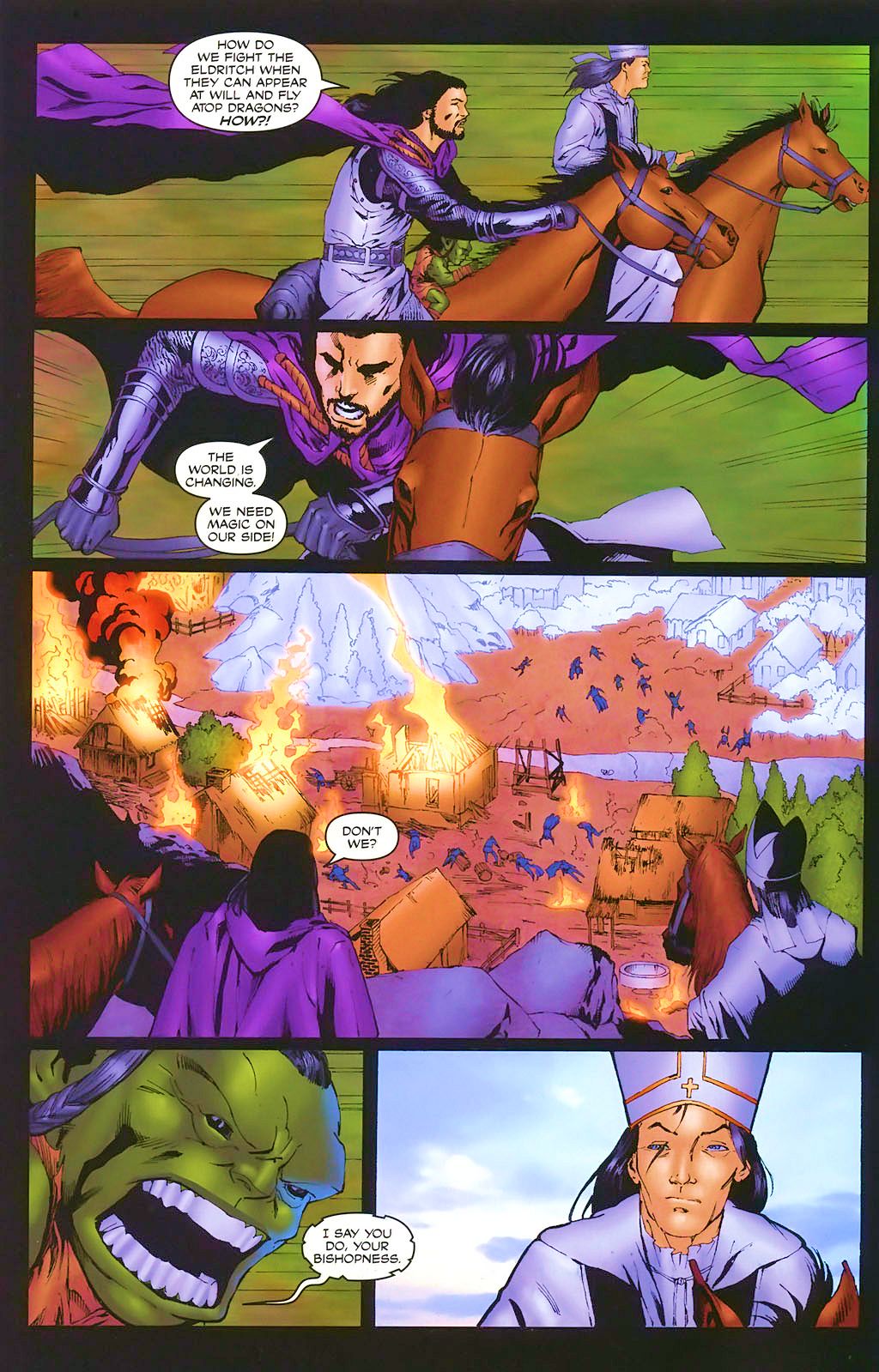 Read online Brian Pulido's Medieval Lady Death:  War of the Winds comic -  Issue #5 - 10