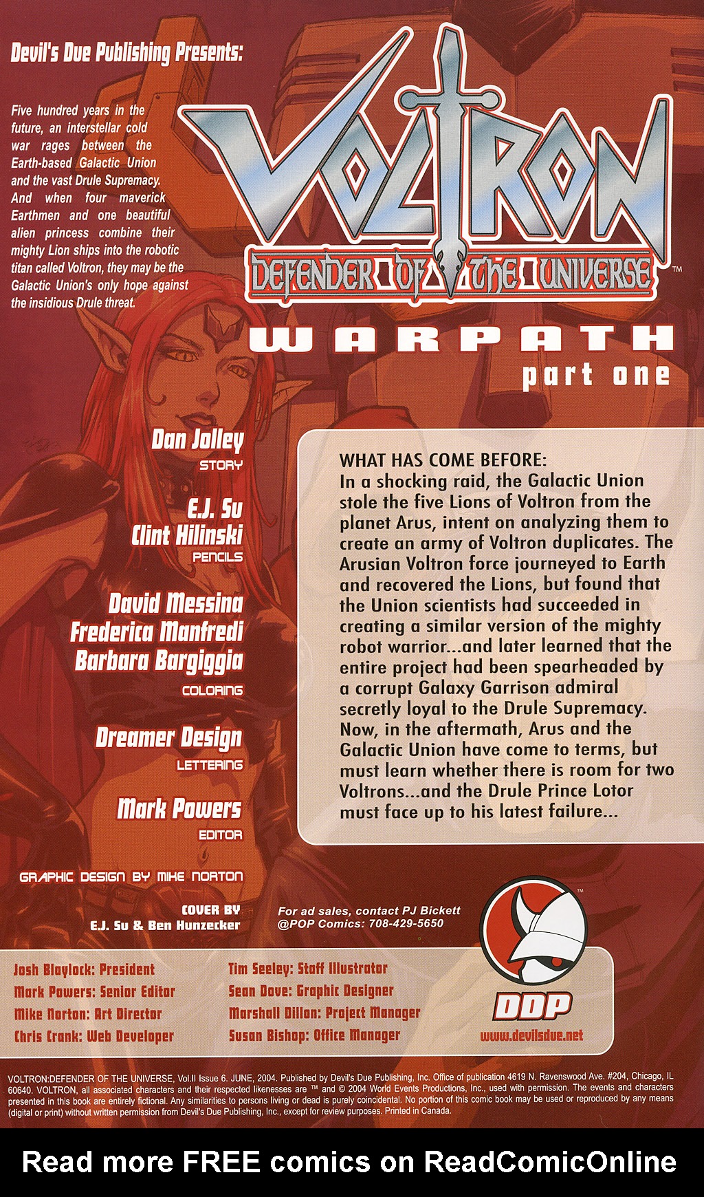 Read online Voltron: Defender of the Universe comic -  Issue #6 - 2