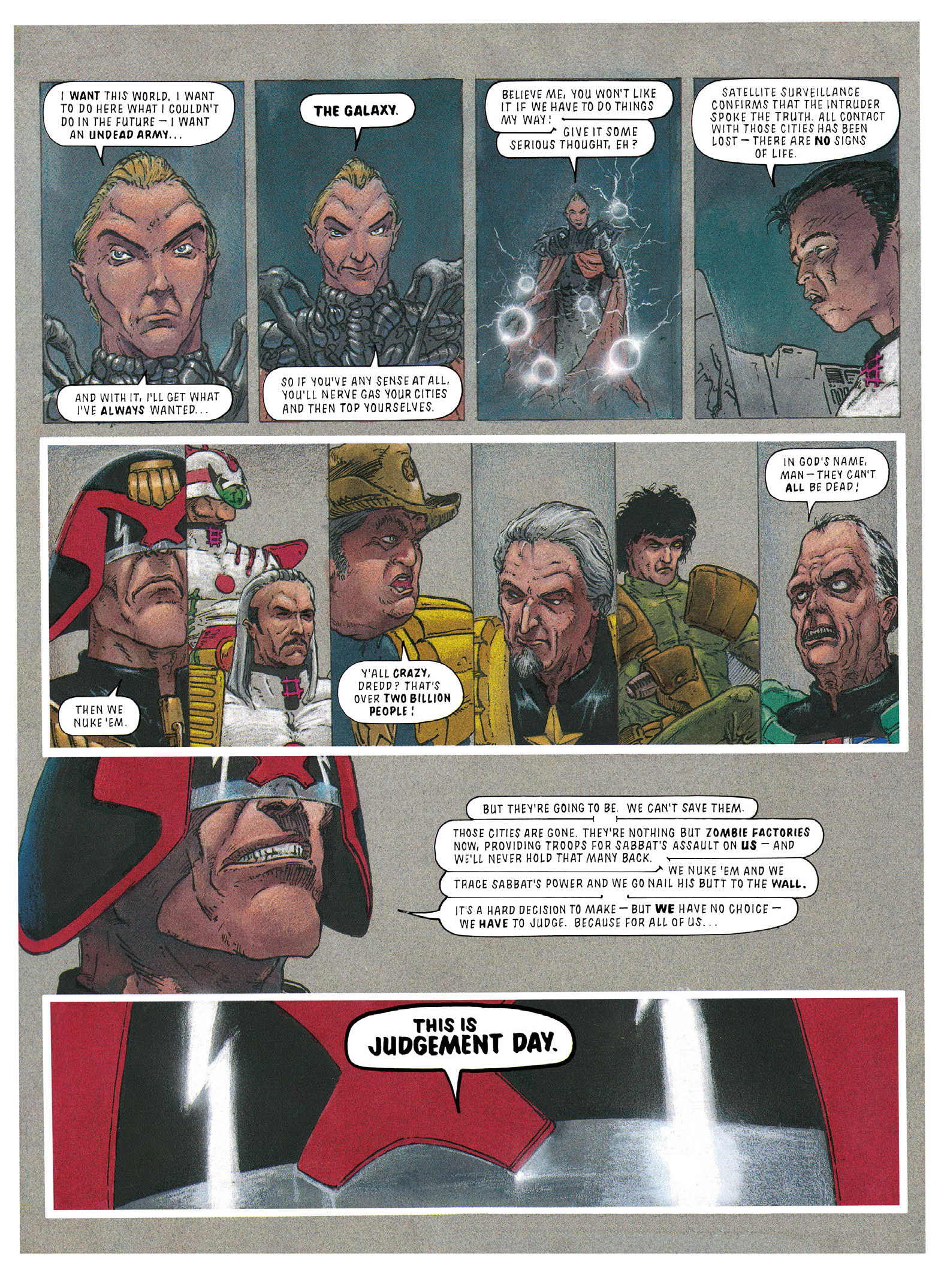 Read online Essential Judge Dredd: Judgement Day comic -  Issue # TPB - 86