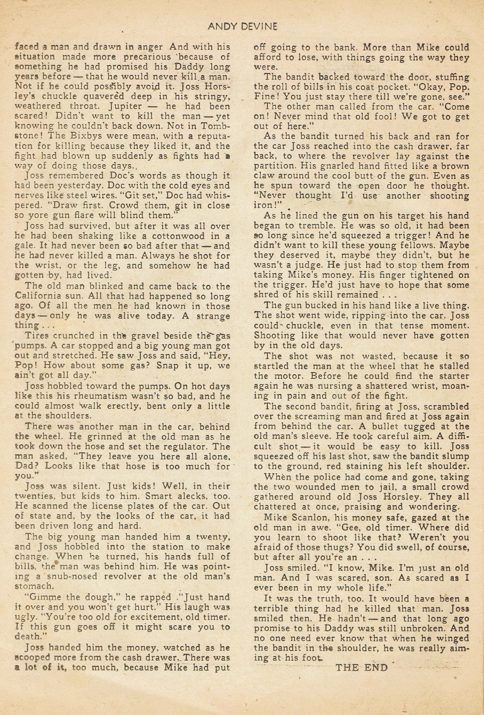 Read online Andy Devine Western comic -  Issue #2 - 26