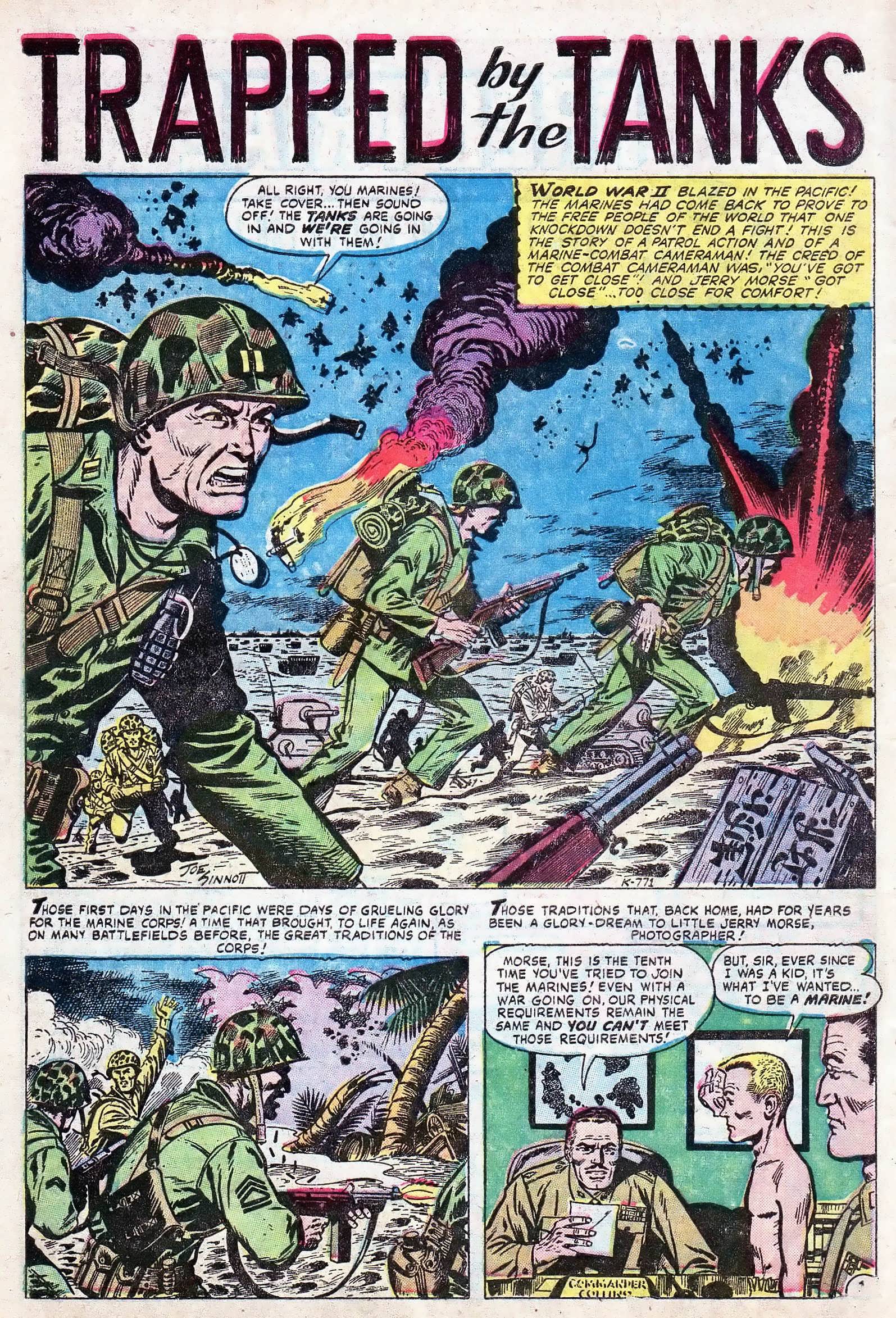 Read online Marines in Action comic -  Issue #10 - 10