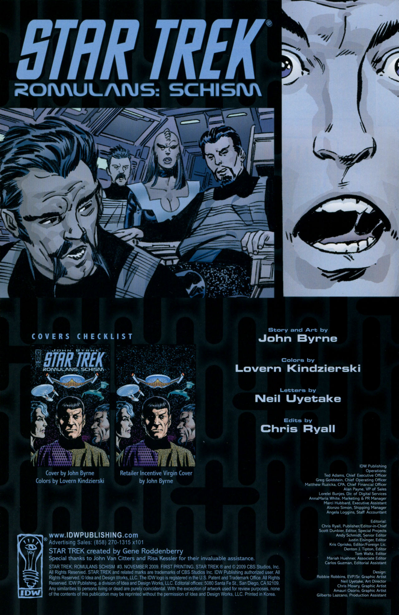 Read online Star Trek: Romulans Schism comic -  Issue #3 - 2
