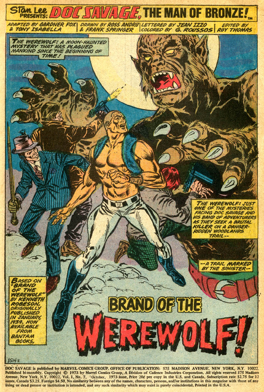 Read online Doc Savage (1972) comic -  Issue #7 - 2