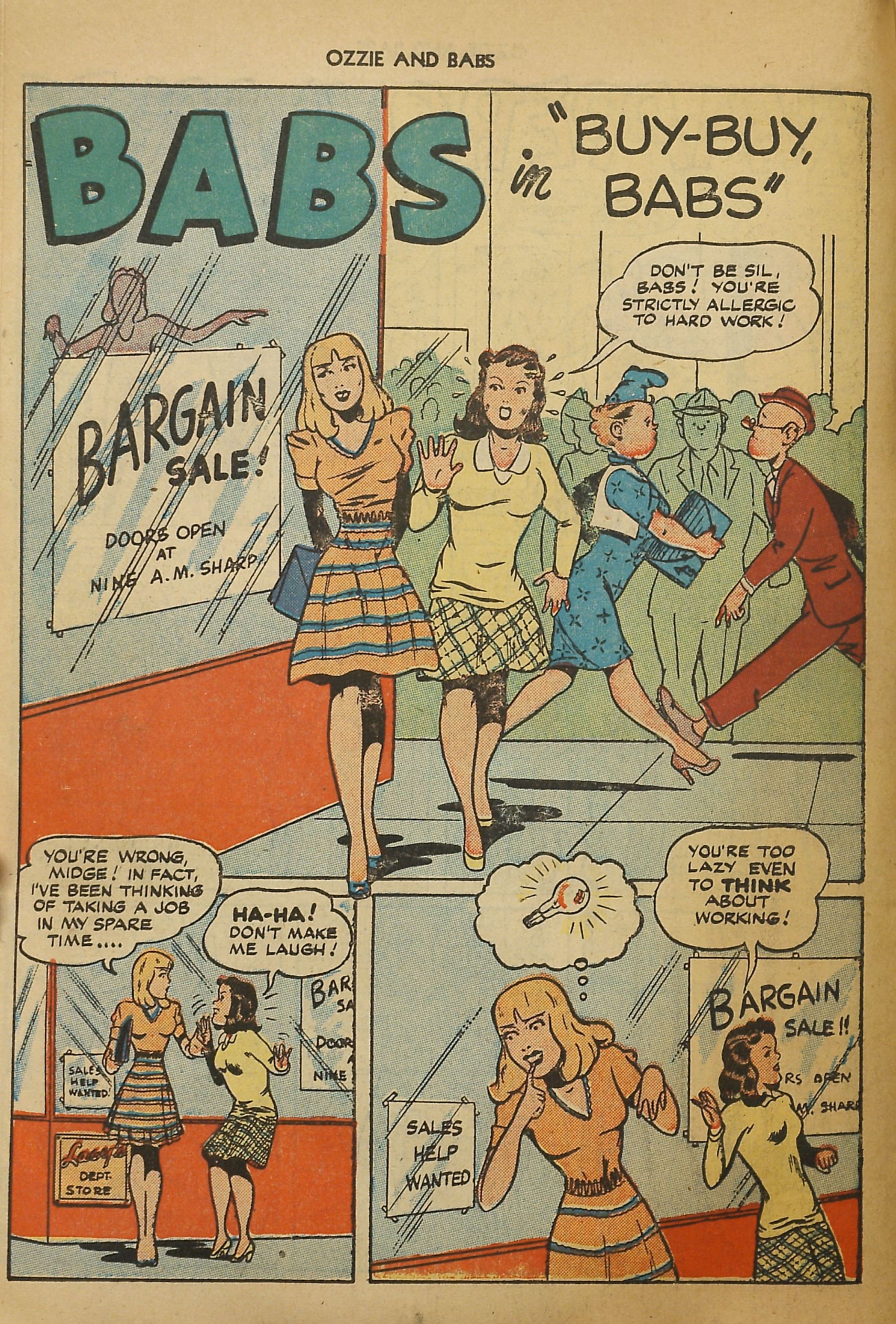 Read online Ozzie And Babs comic -  Issue #1 - 34