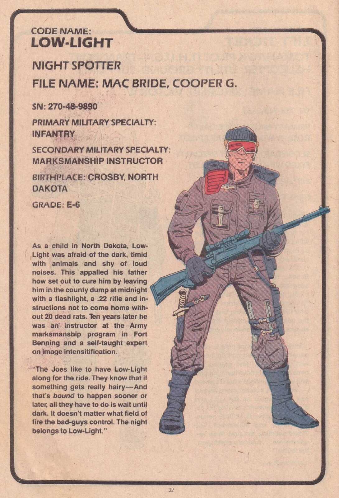 Read online The G.I. Joe Order of Battle comic -  Issue #1 - 34