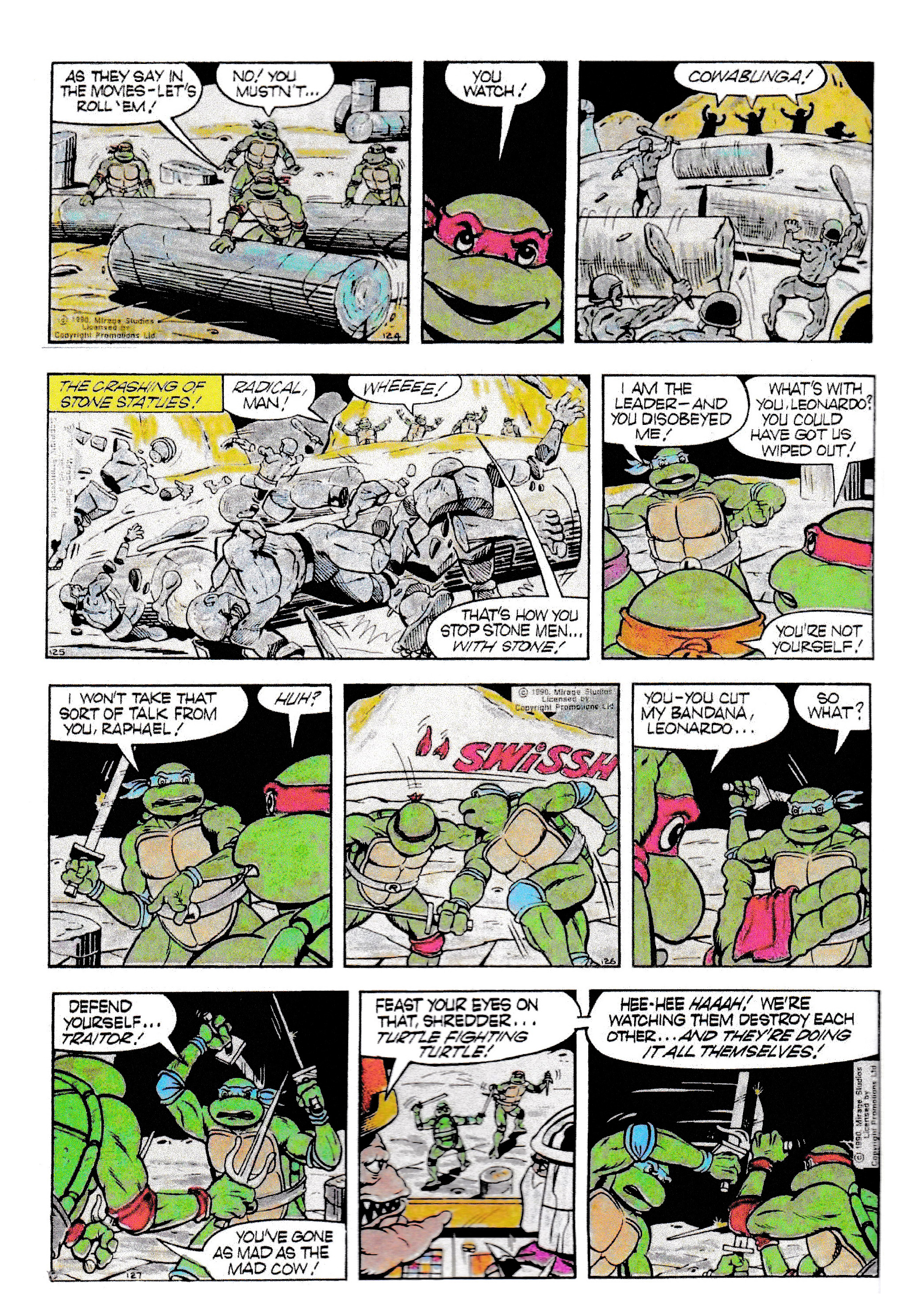 Read online Teenage Mutant Ninja Turtles: Complete Newspaper Daily Comic Strip Collection comic -  Issue # TPB 1 - 39