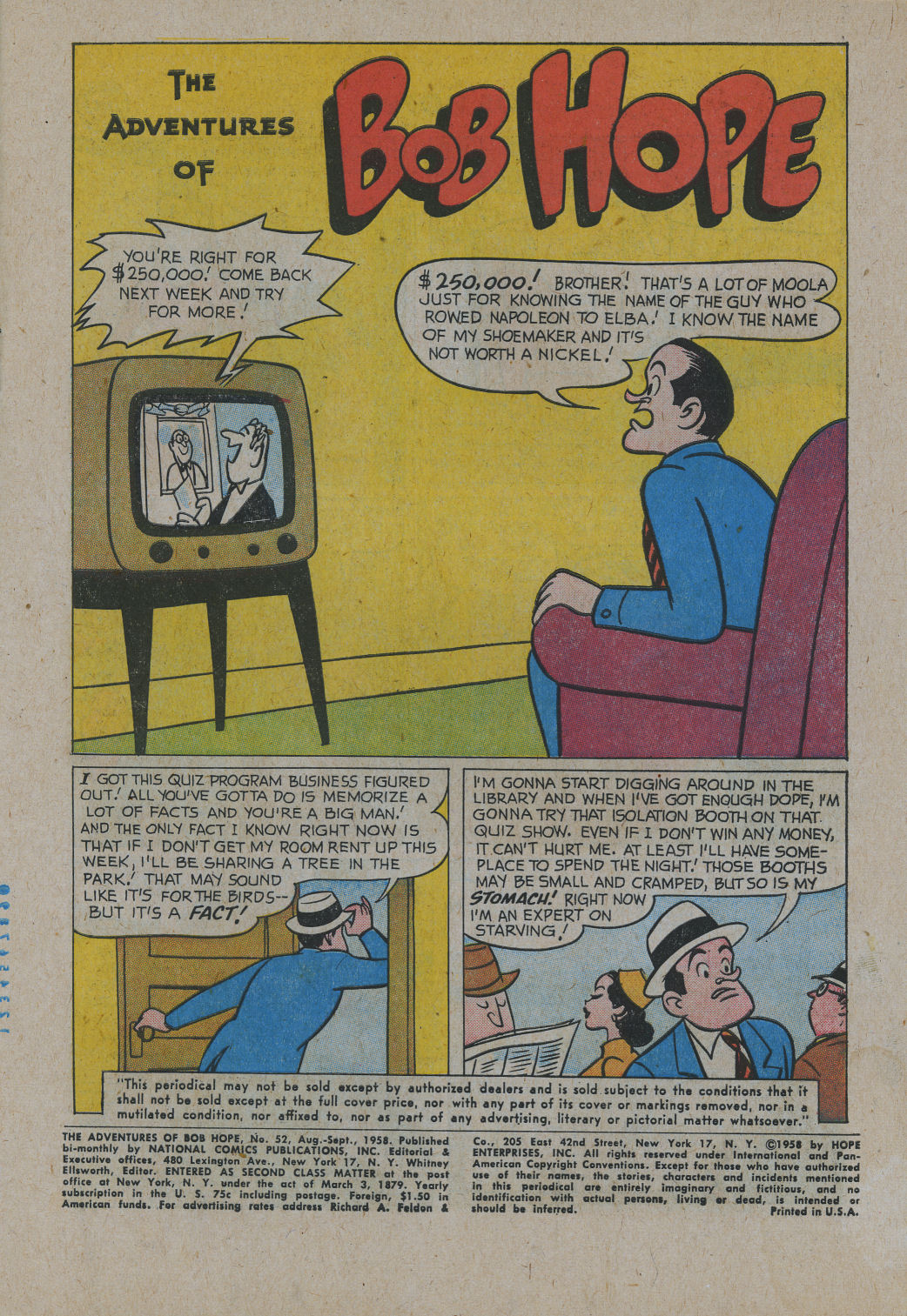 Read online The Adventures of Bob Hope comic -  Issue #52 - 3
