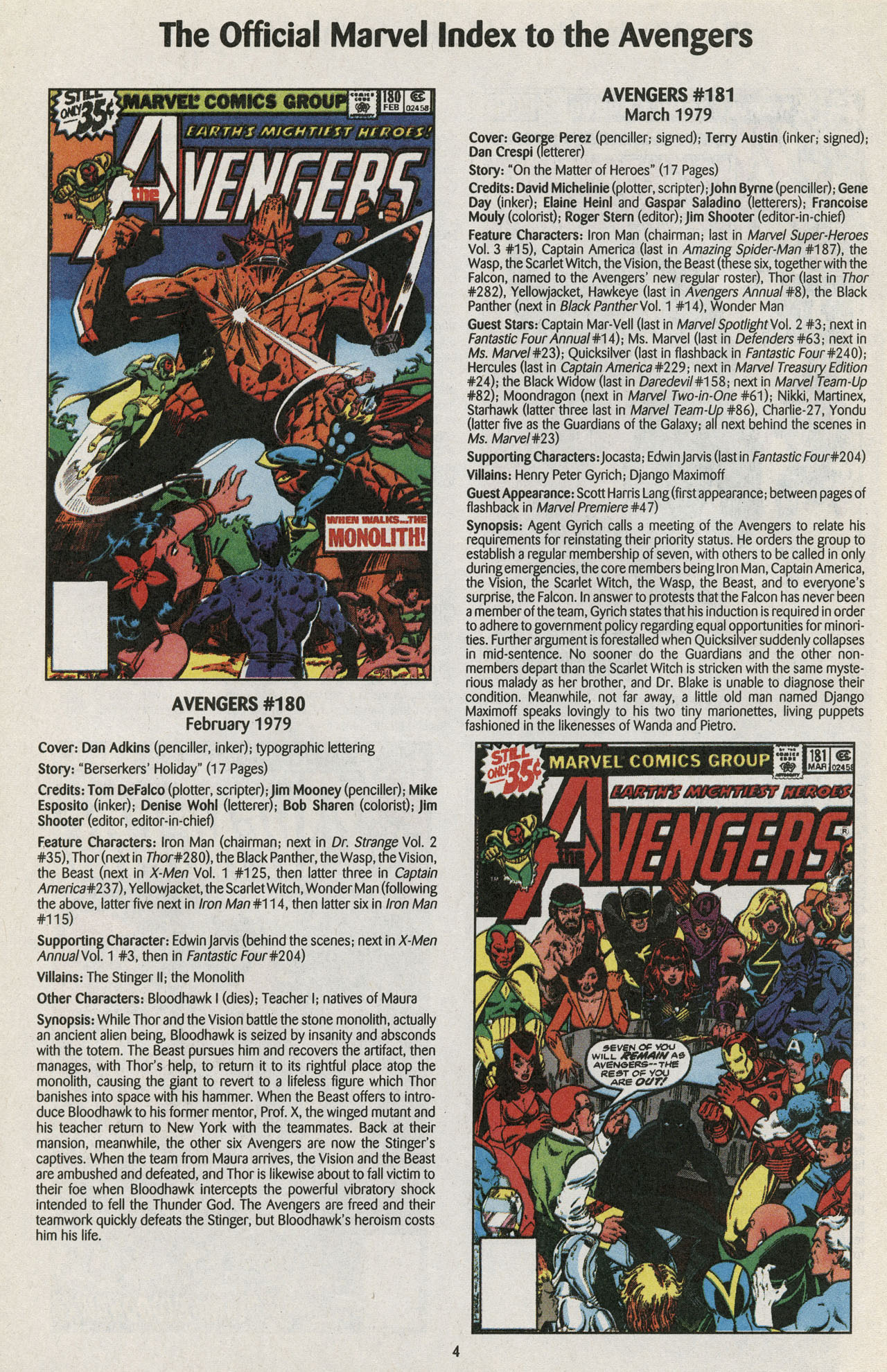 Read online The Official Marvel Index to the Avengers comic -  Issue #4 - 6