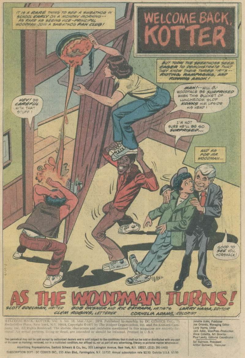 Read online Welcome Back, Kotter comic -  Issue #10 - 2