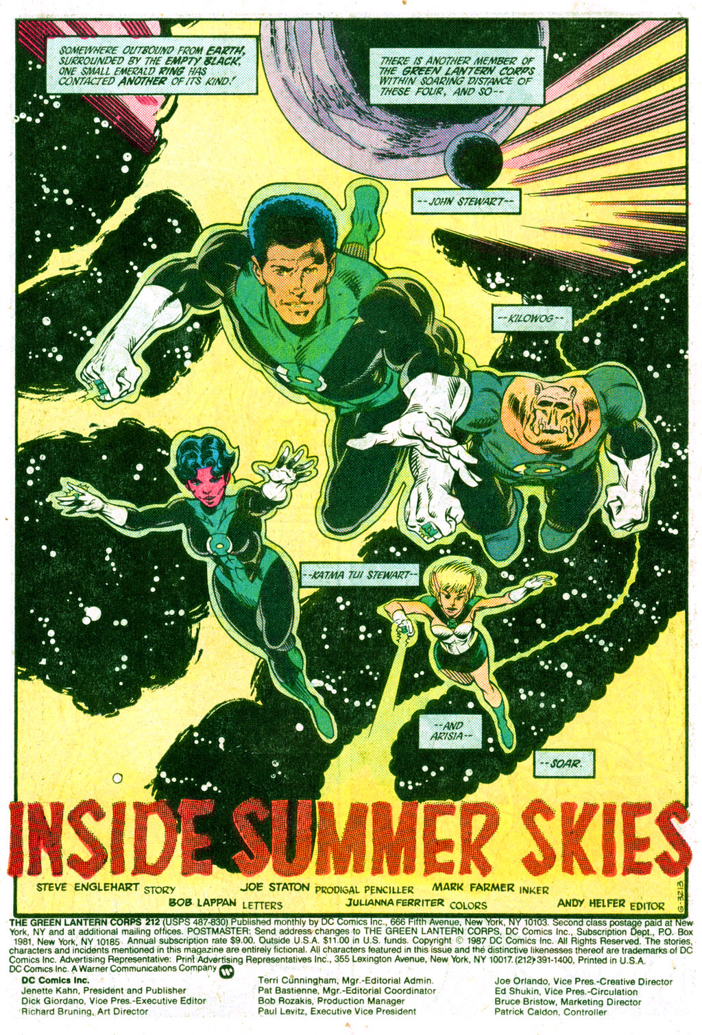 Read online The Green Lantern Corps comic -  Issue #217 - 2