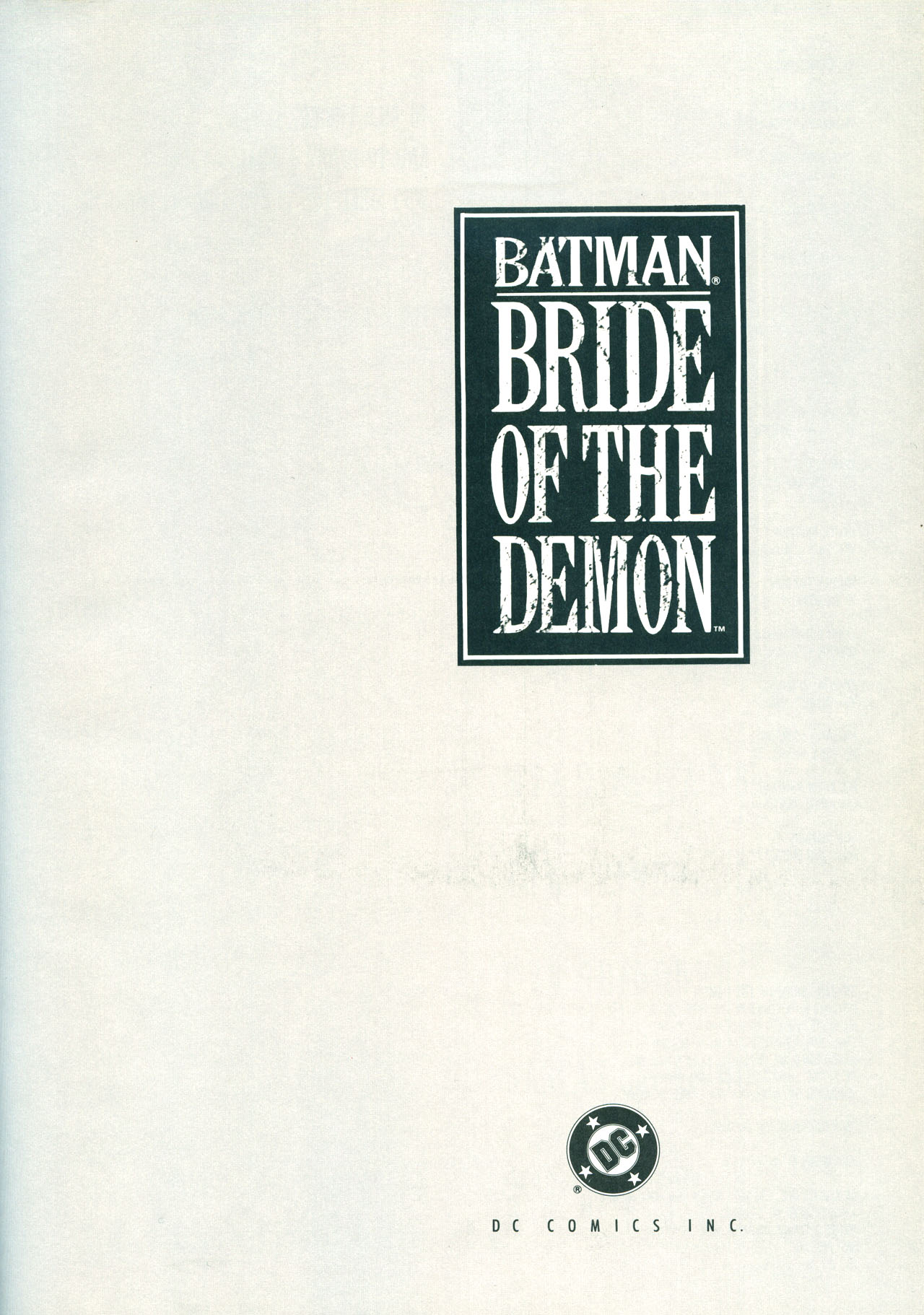 Read online Batman: Bride of the Demon comic -  Issue # TPB - 4