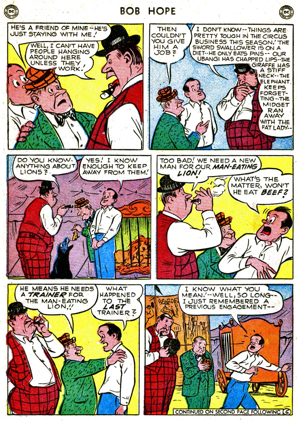 Read online The Adventures of Bob Hope comic -  Issue #7 - 20
