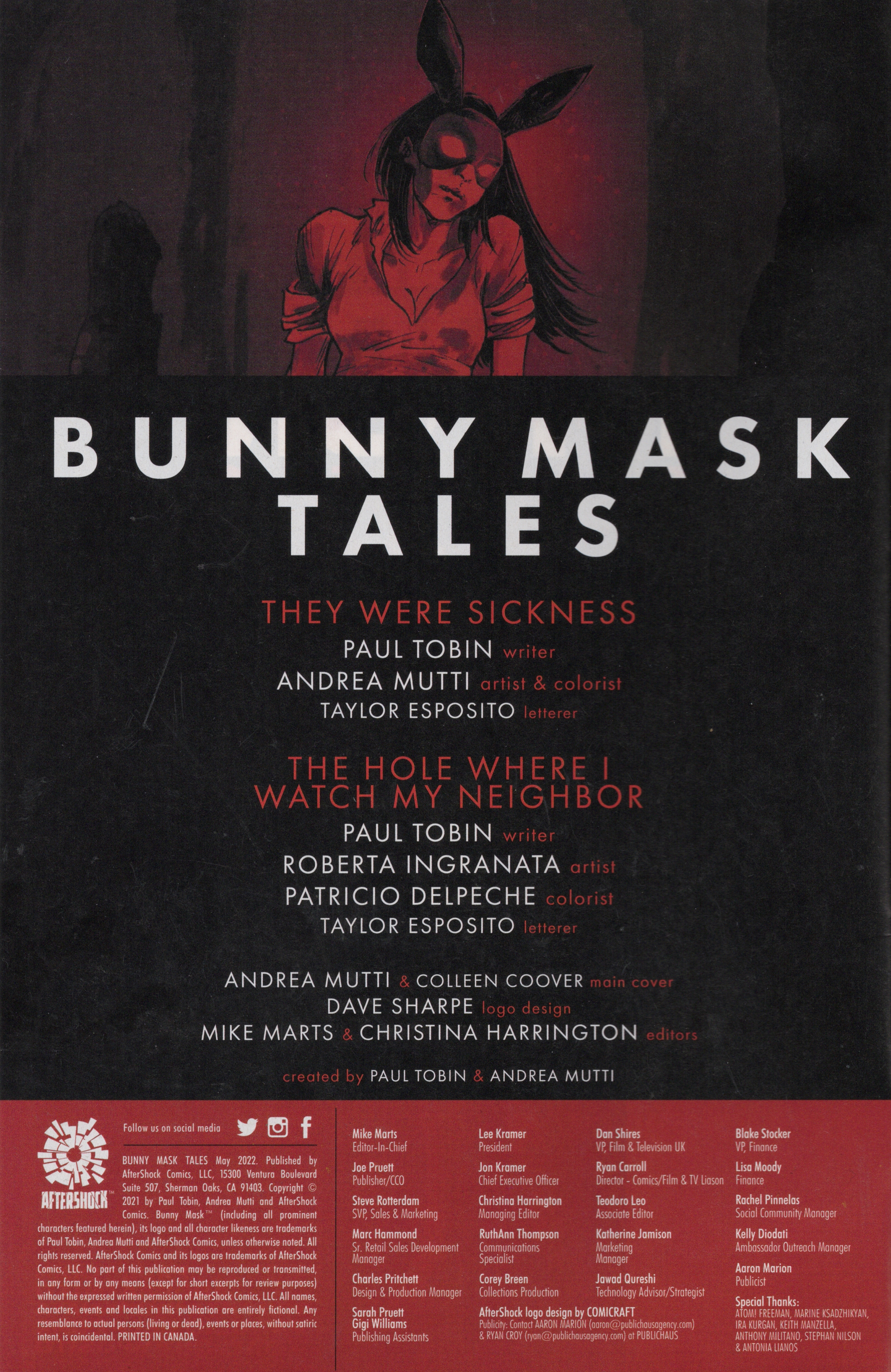 Read online Free Comic Book Day 2022 comic -  Issue # Aftershock Bunny Mask - 2